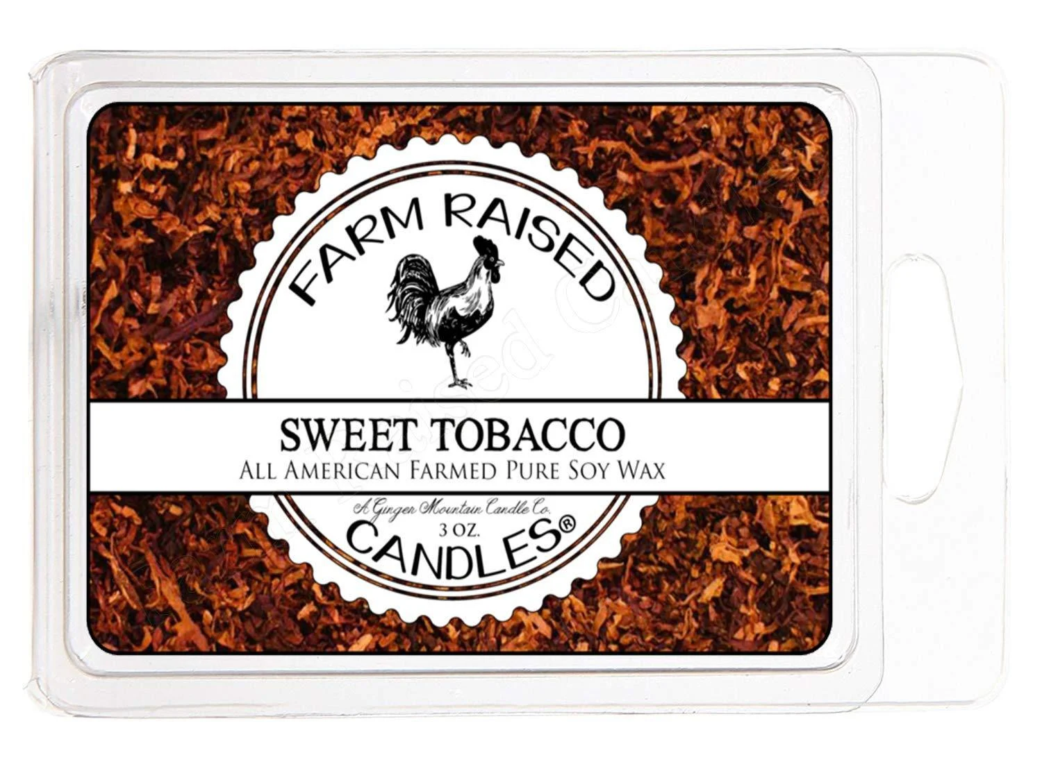 Farm Raised Candles - Sweet Tobacco - 100% Plant Based All Natural American Soy Wax Melts - Scented Warmer Cubes Blended with Essential Oils.
