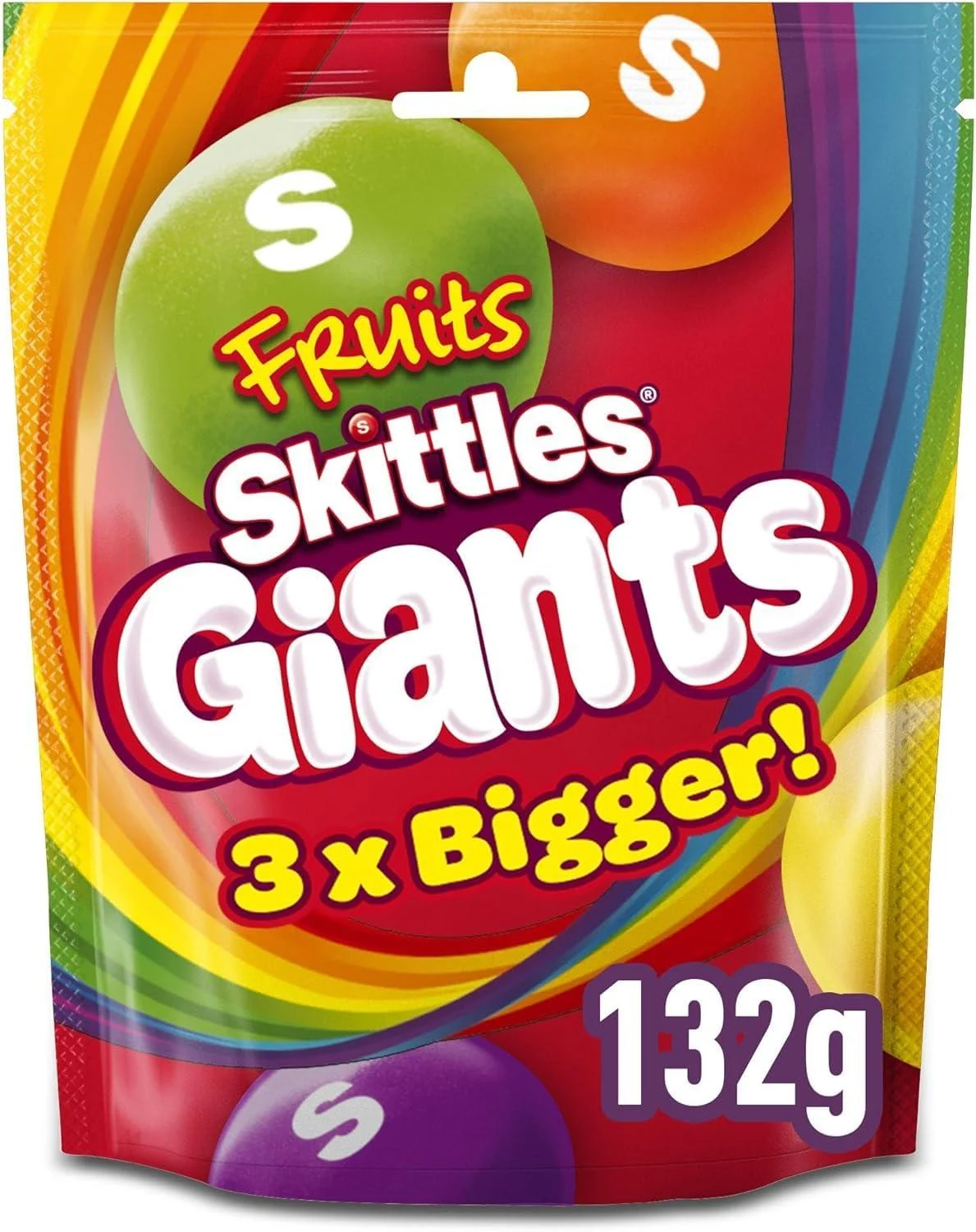 Wrigley's Skittles Giants Sac de bonbons aux fruits - 141 g