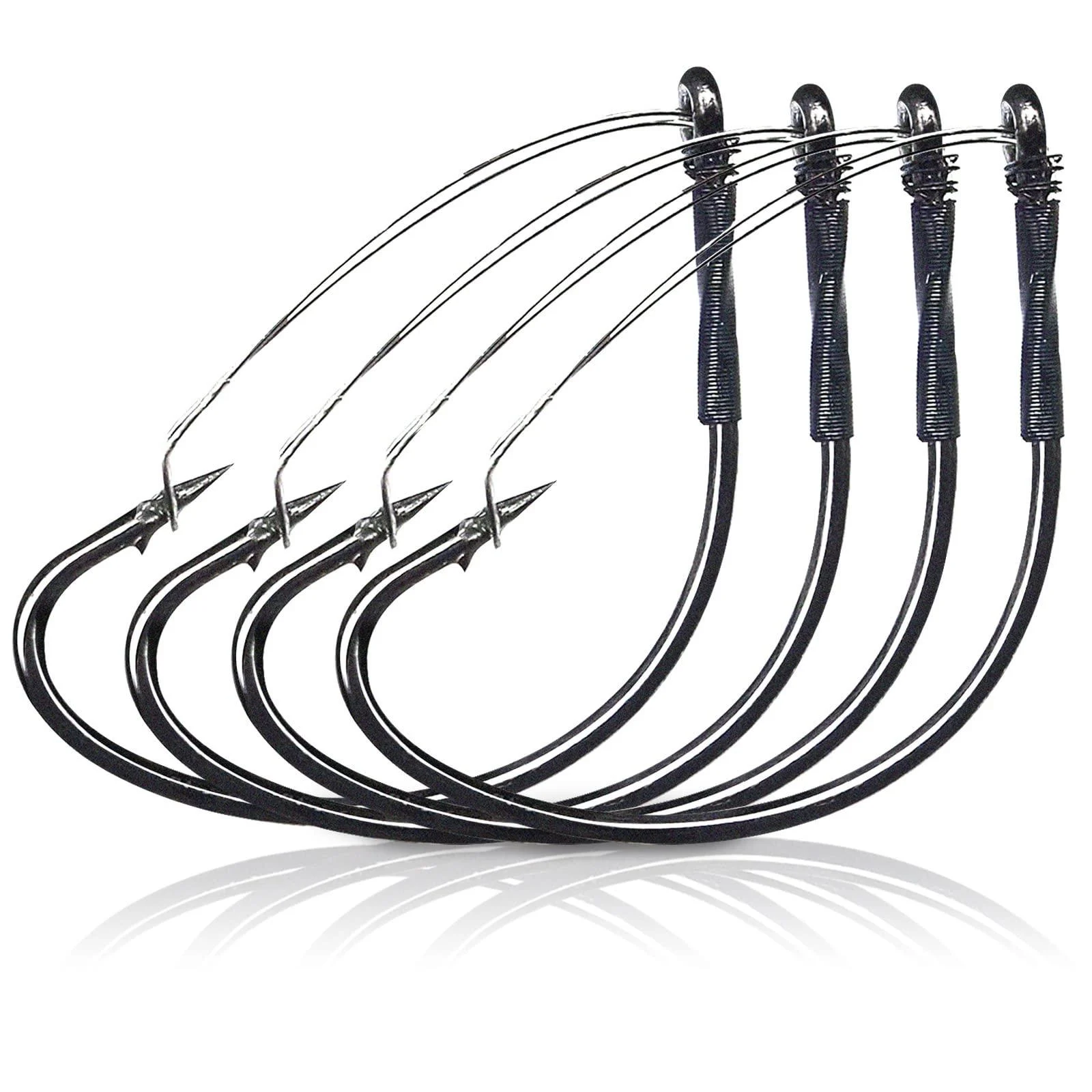 10/30PCS Weedless Hooks,Wide Gap Wacky Worm Hook,Wacky Weedless Style Rig Hook Size 2 (10pcs) - SEAOWL
