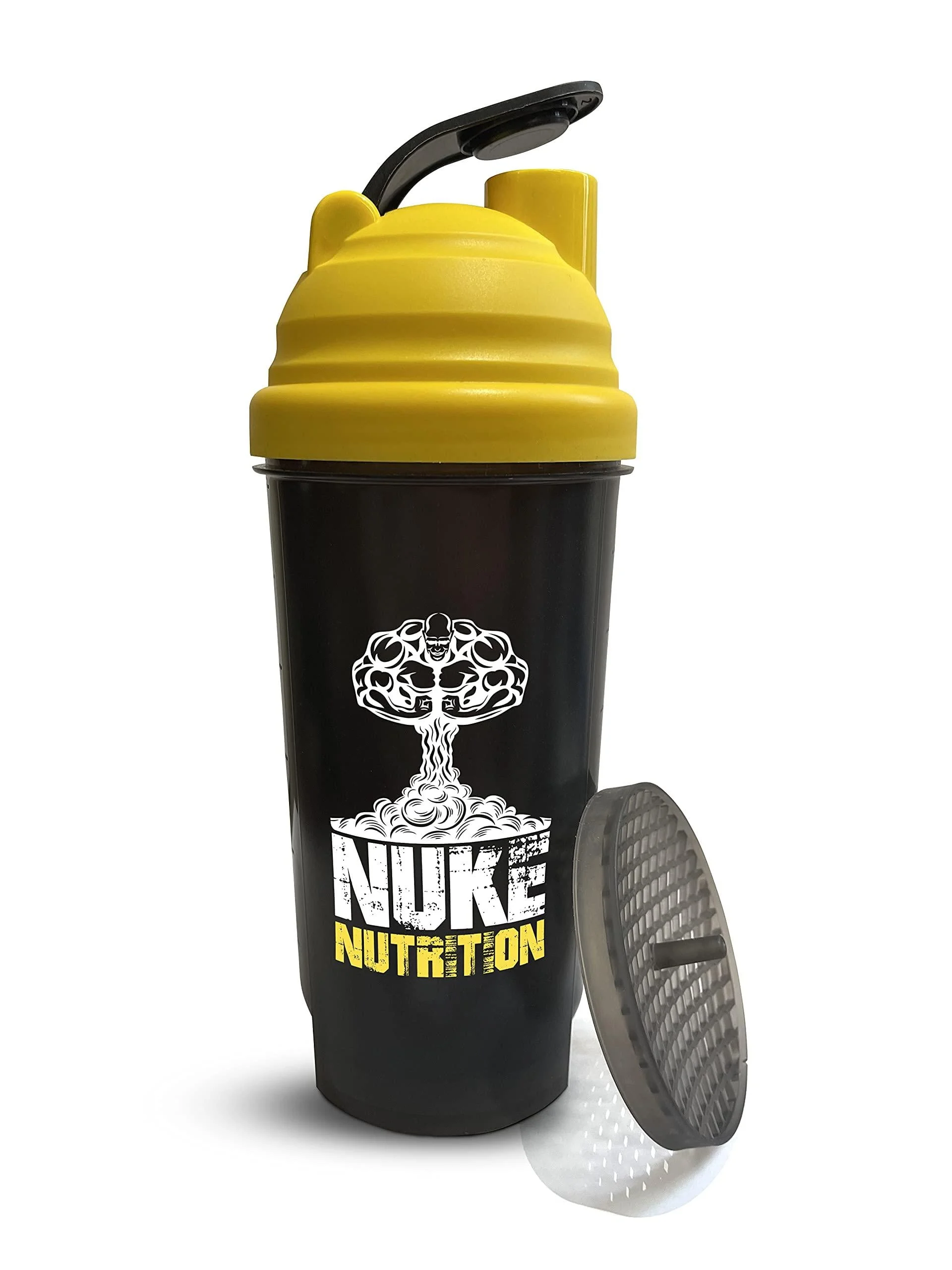 Nuke Nutrition Protein Gym Bottle Shaker 700ml Premium Quality - Dishwasher Safe Easy to Clean
