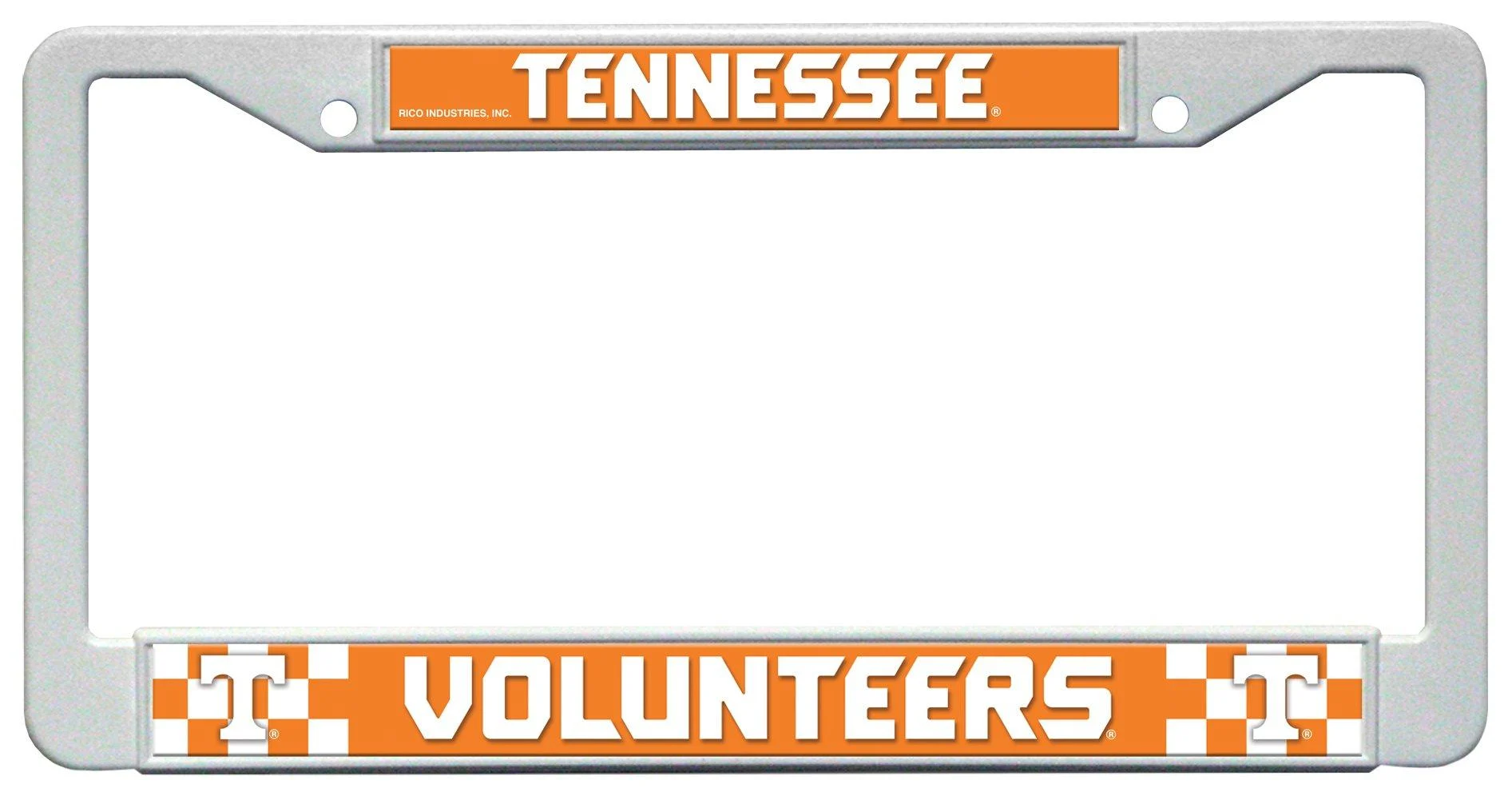 NCAA Tennessee Volunteers Plastic Plate Frame, 12" x 6" - Rico Industries