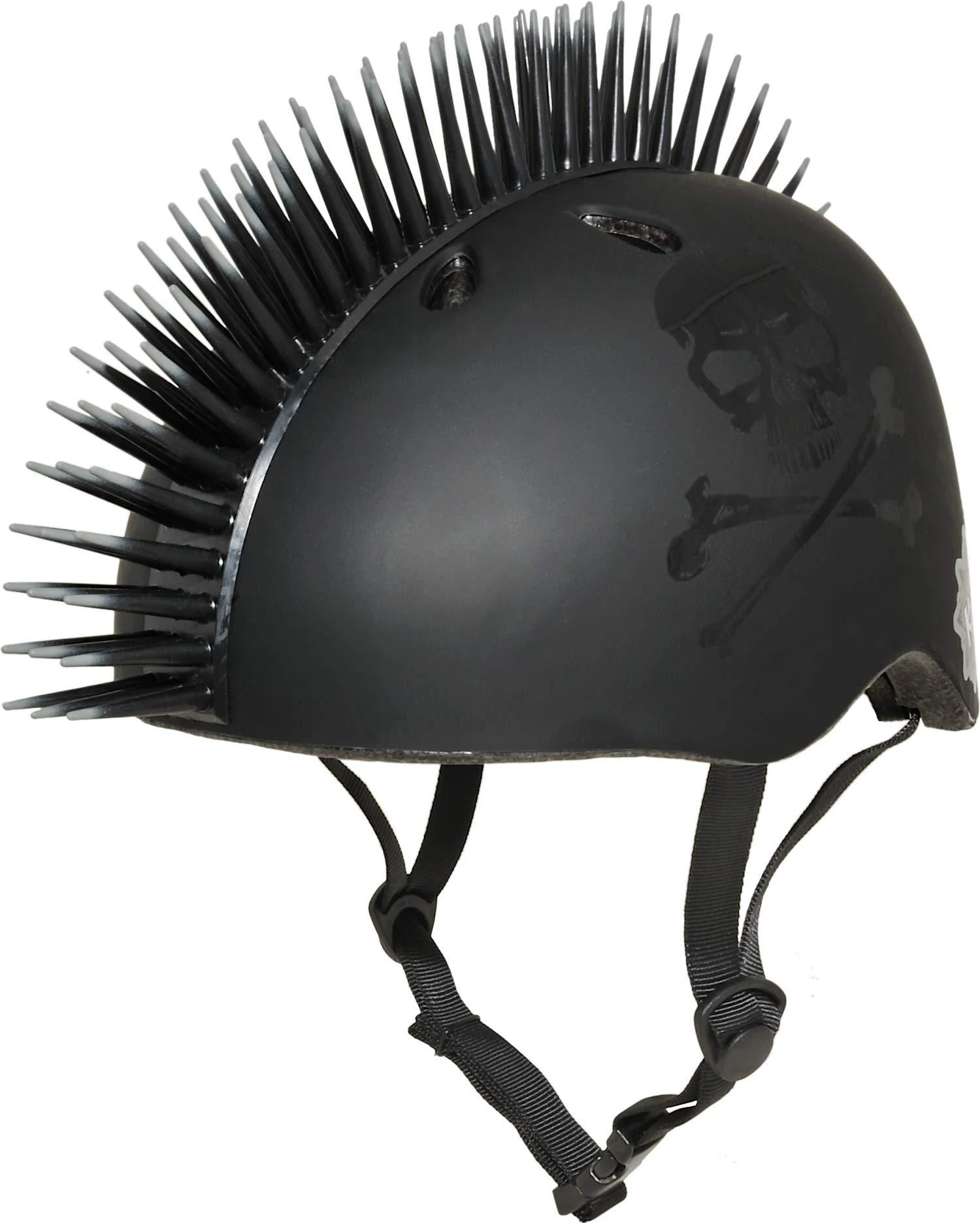 Krash! Youth 8+ Mohawk Helmets Jolly Roger Black