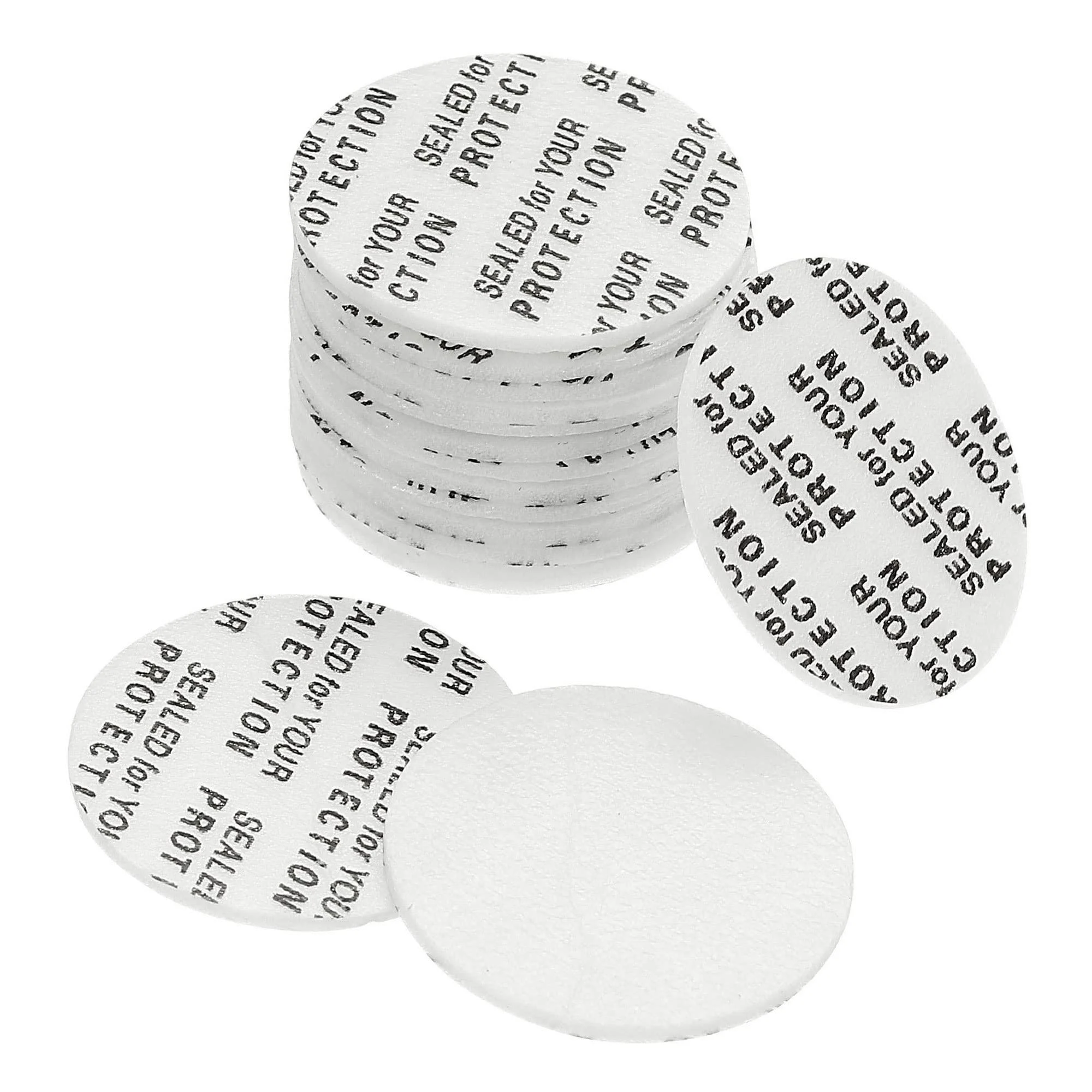 PATIKIL 23mm/0.91" Foam Lid Liner 100 Pack PS Foam Resistant Tamper Pressure Sensitive Seal for Bottle Cap Liners Seals