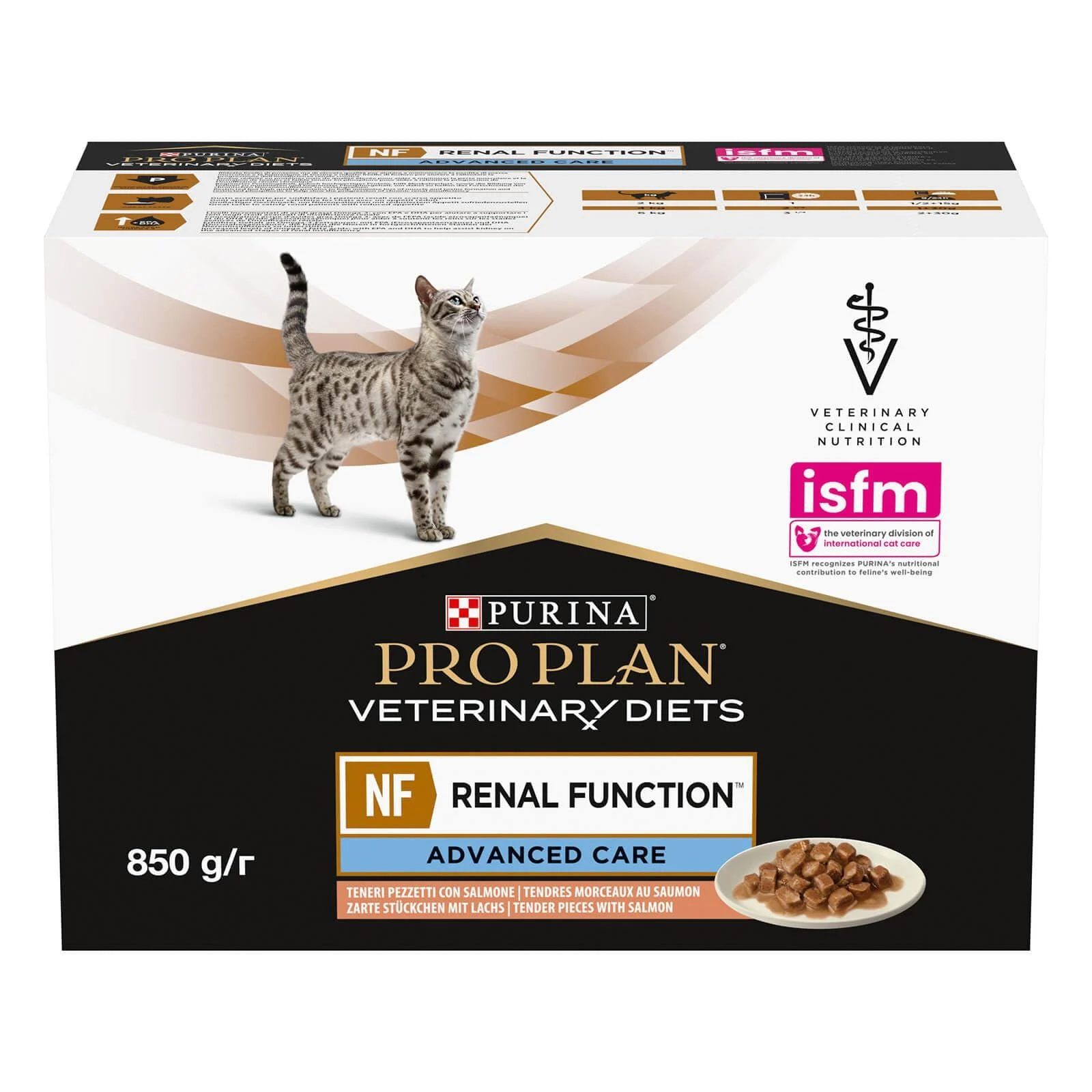 PRO PLAN VETERINARY DIETS NF Renal Function Wet Cat Food Salmon 10x85g - Purina