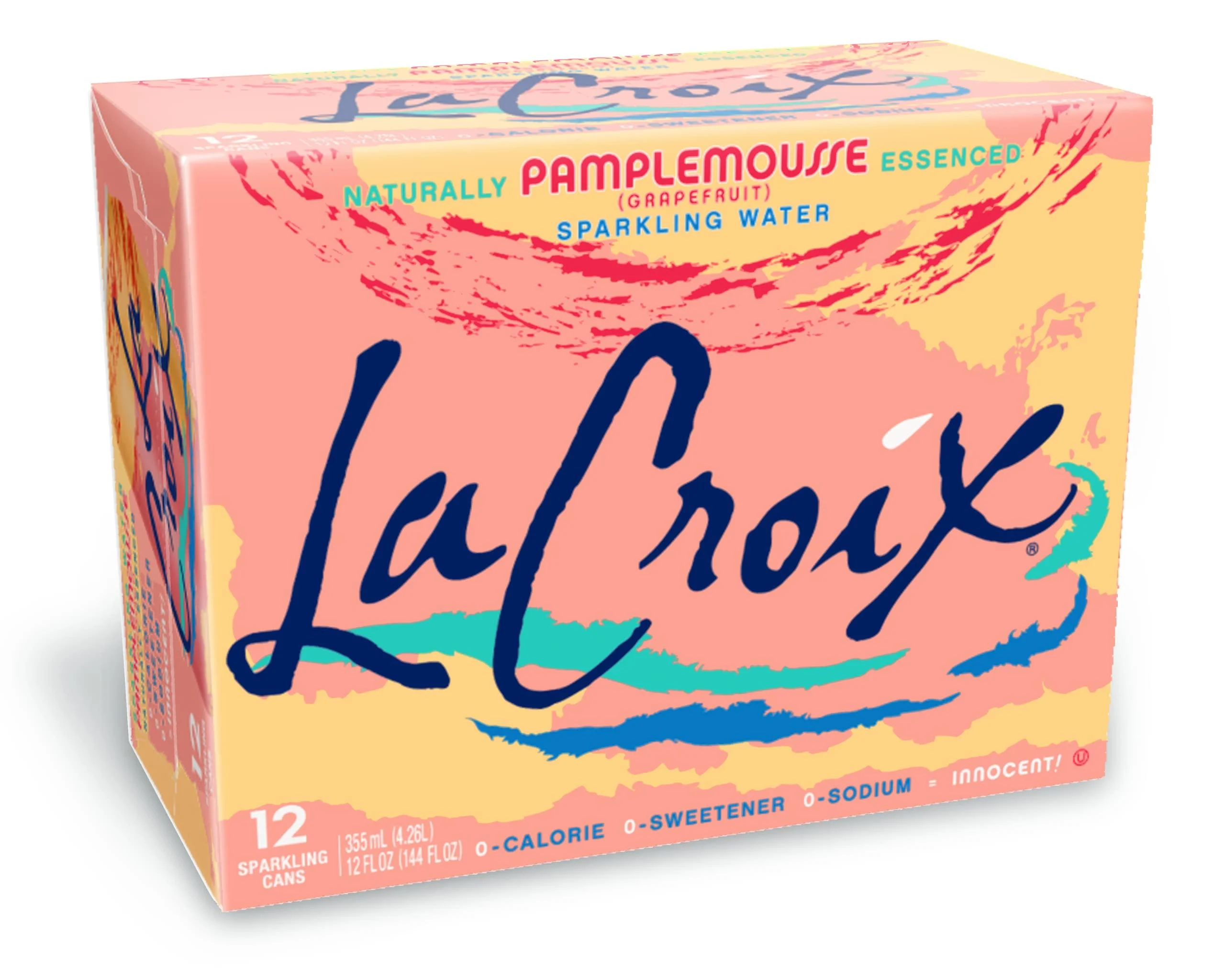 La Croix Sparkling Water Grapefruit 12 Fl Oz (Pack of 12) Pamplemousse (Grapefruit) 12 Fl Oz (Pack of 12) - LaCroix