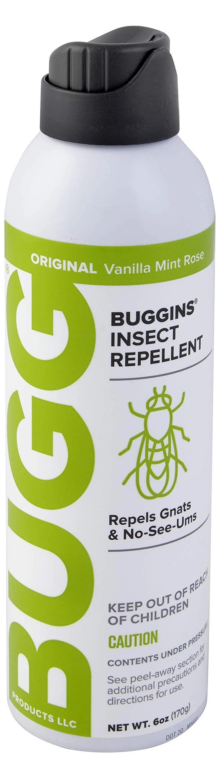 BUGGINS Original Gnat & Mosquito Insect Repellent 6oz Continuous Spray