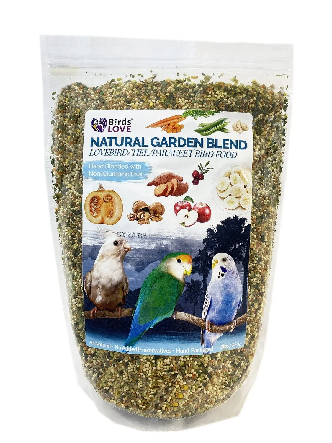 Birds LOVE All Natural Garden Blend Small Birds 2 Pound (Pack of 1)