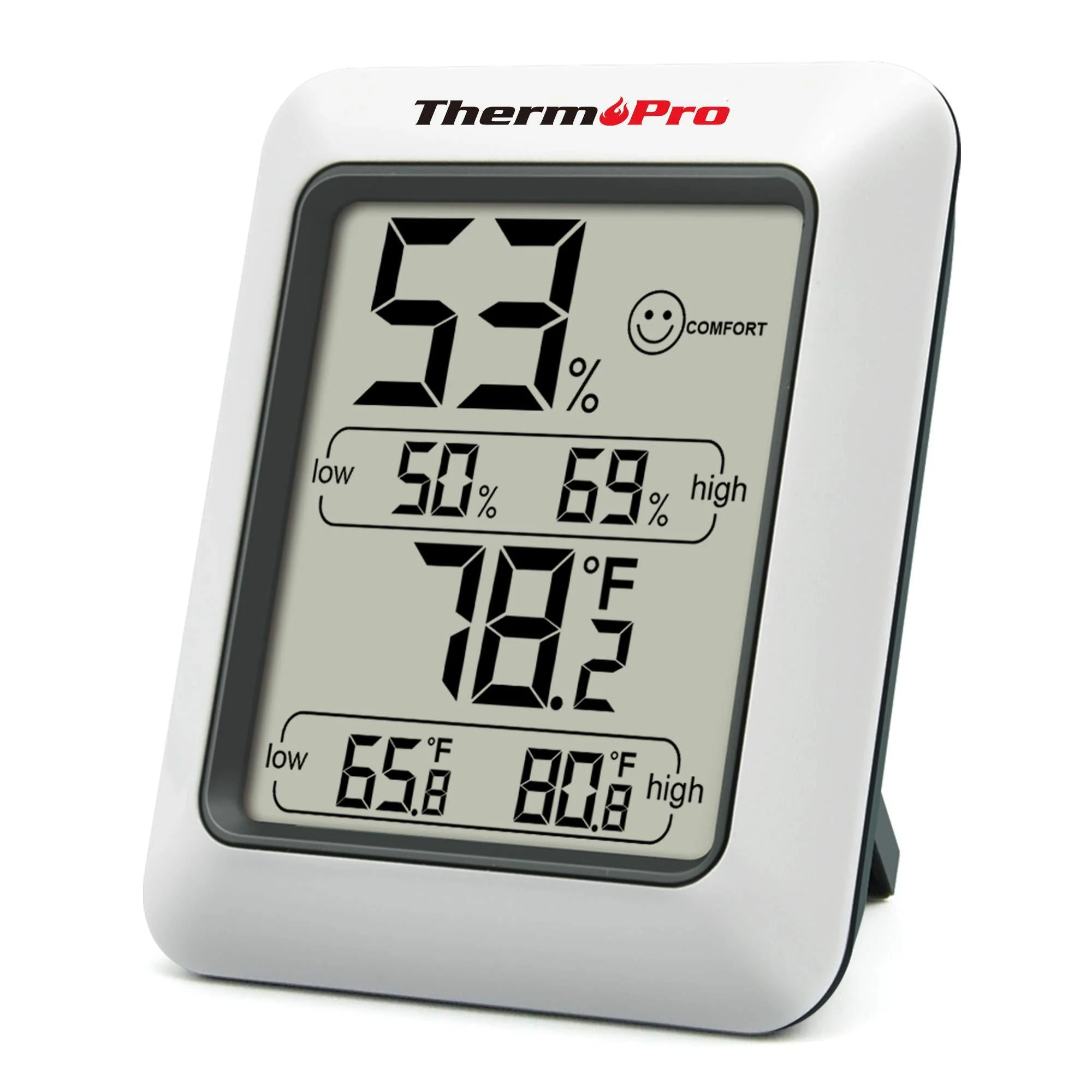 ThermoPro TP50 Digital Thermo-Hygrometer Inside thermometer room thermometer with recording and indoor climate indicator for indoor climate control climate monitor 1