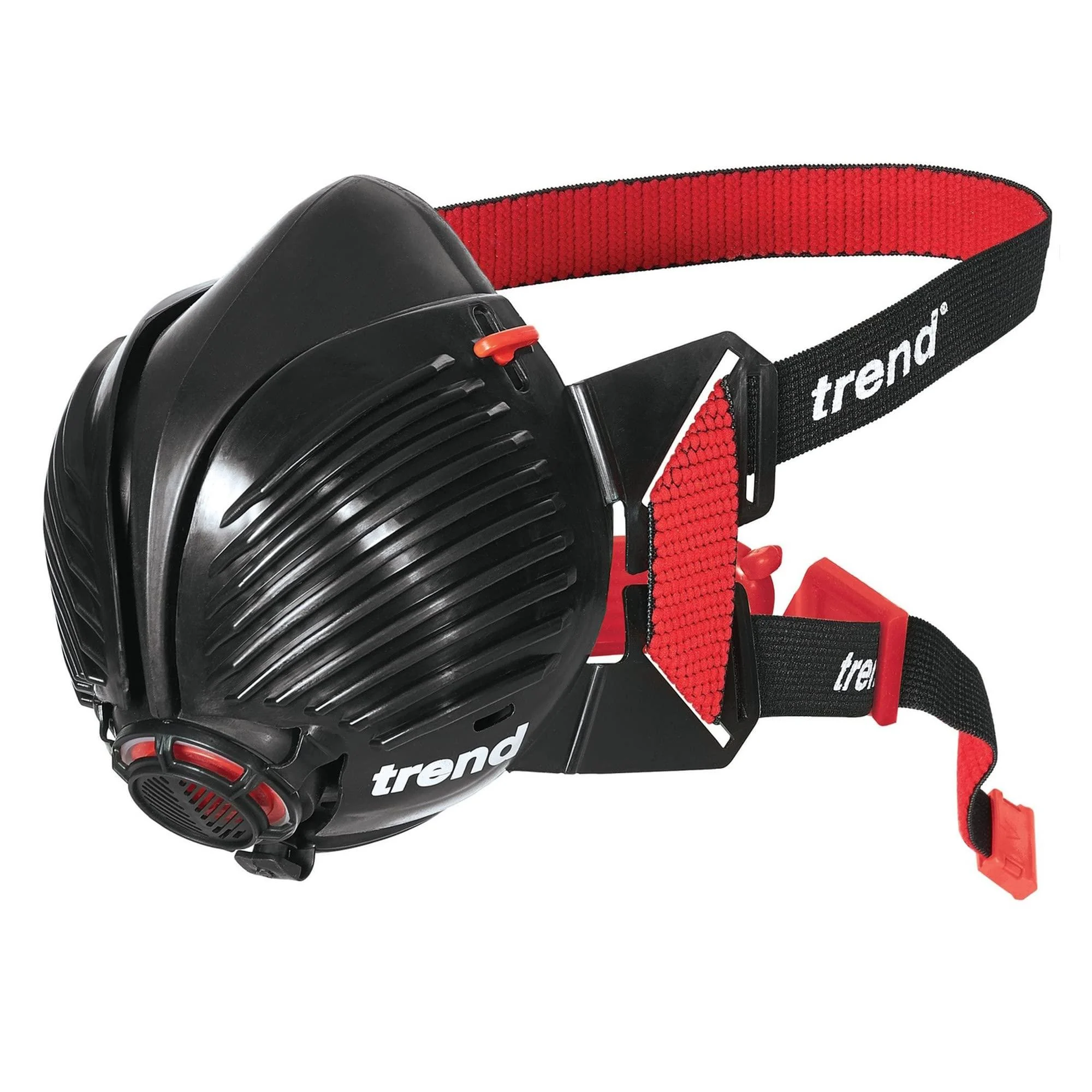 Trend Air Stealth Dust Mask Half Mask with Replaceable Twin HEPAC Filters for Woodworking Building & Construction Work Medium/Large Respirator