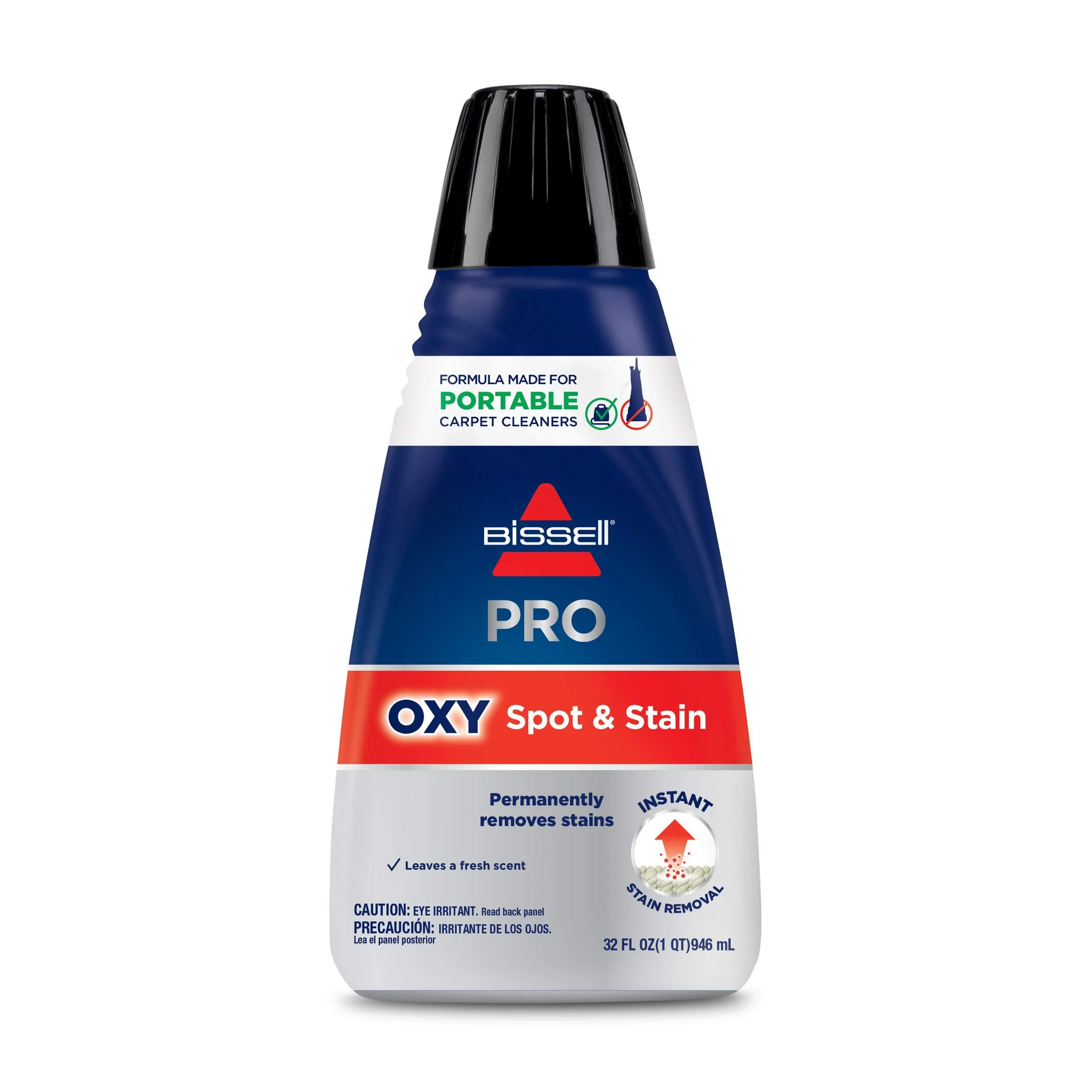 Bissell Professional Spot and Stain + Oxy Portable Machine Formula, 32 oz, 1-Pack, 32 Ounce Single