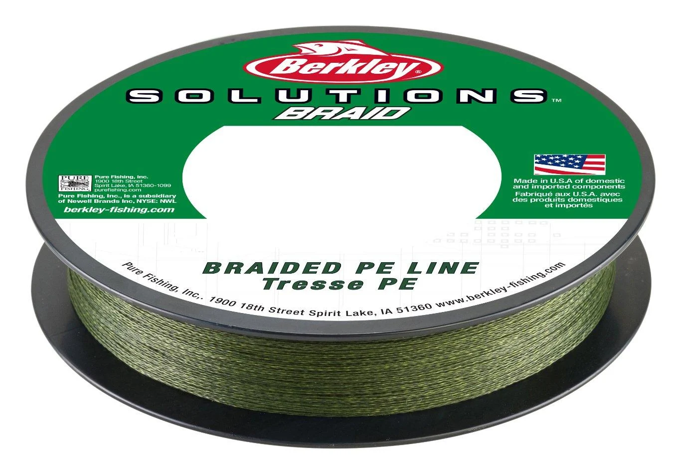 Berkley Solutions Fishing Line (Braid/Monofilament/Fluorocarbon) 110 Yards Braid - Green 15 Pounds