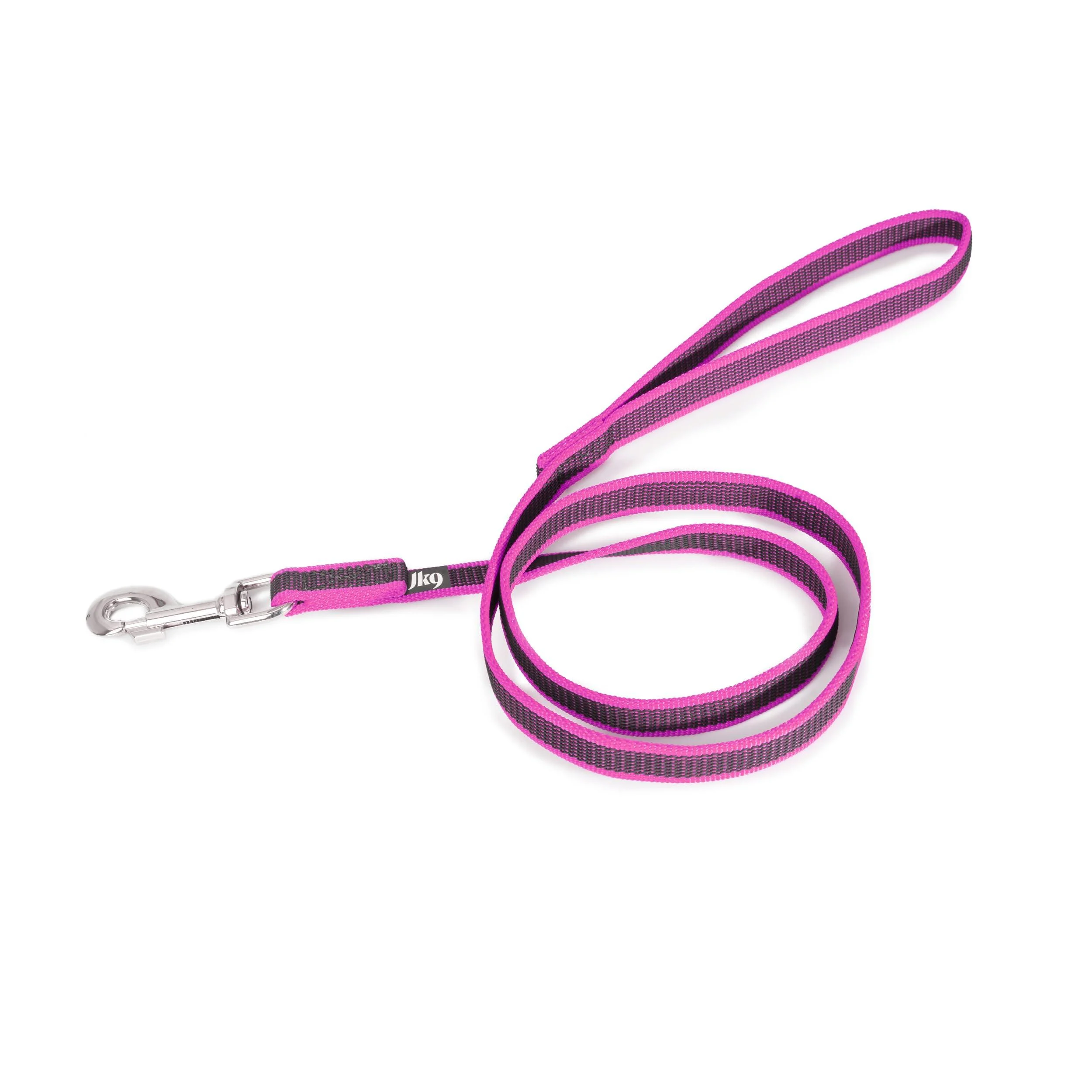 IDC Color & Gray rubberized leash 20 mm x 1.2 m with loop pink-gray Pink-gray 20 mm x 1.2 m (with loop)