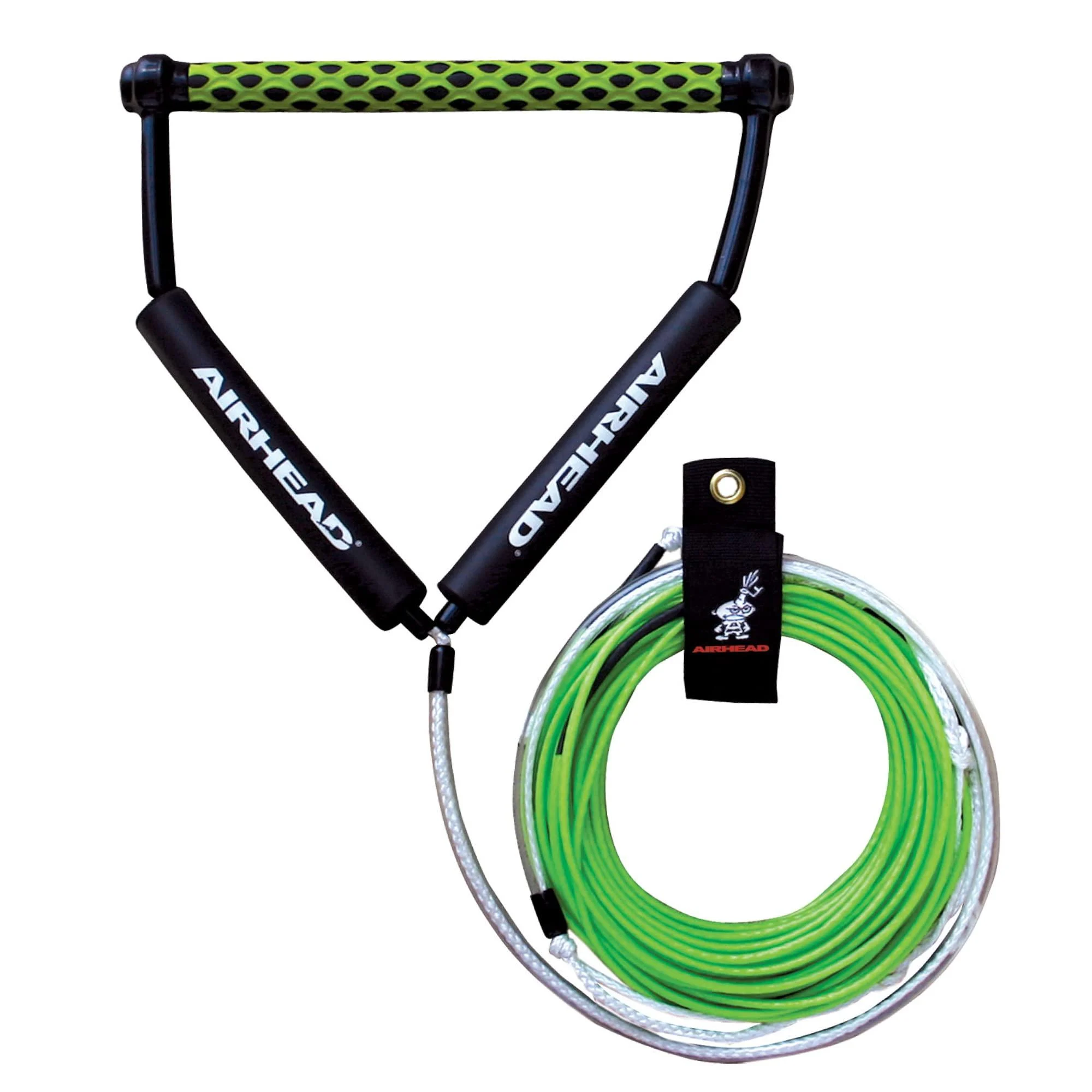 AIRHEAD Dyneema Flat Line Wakeboard Rope, 4 Sections, 70-Feet, Multiple Colors Available Green