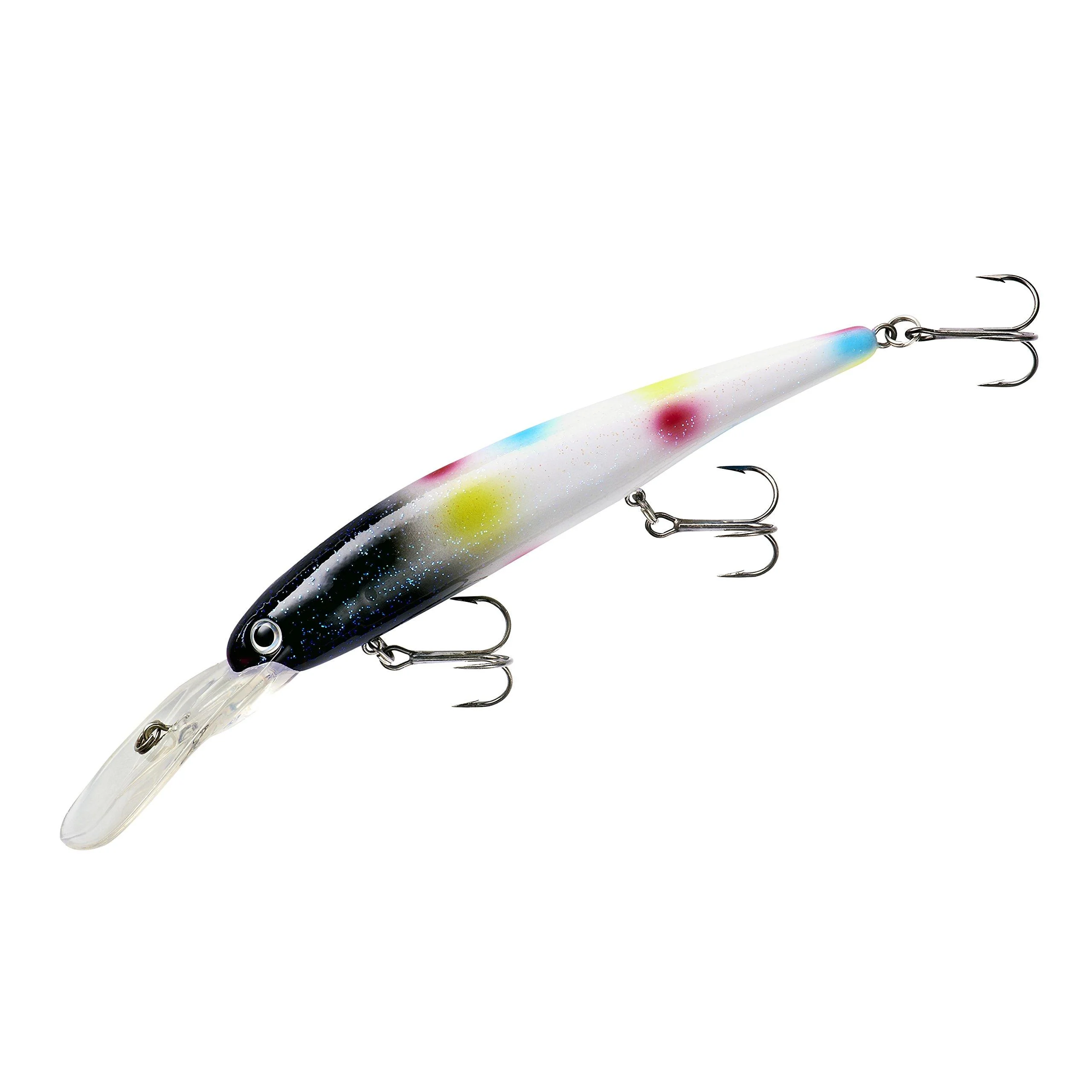 Bandit Walleye Minnow Jerkbait Fishing Lure, Deep (Trolls to 27") 4 3/4", 5/8 oz Fruit Dots - Band-It