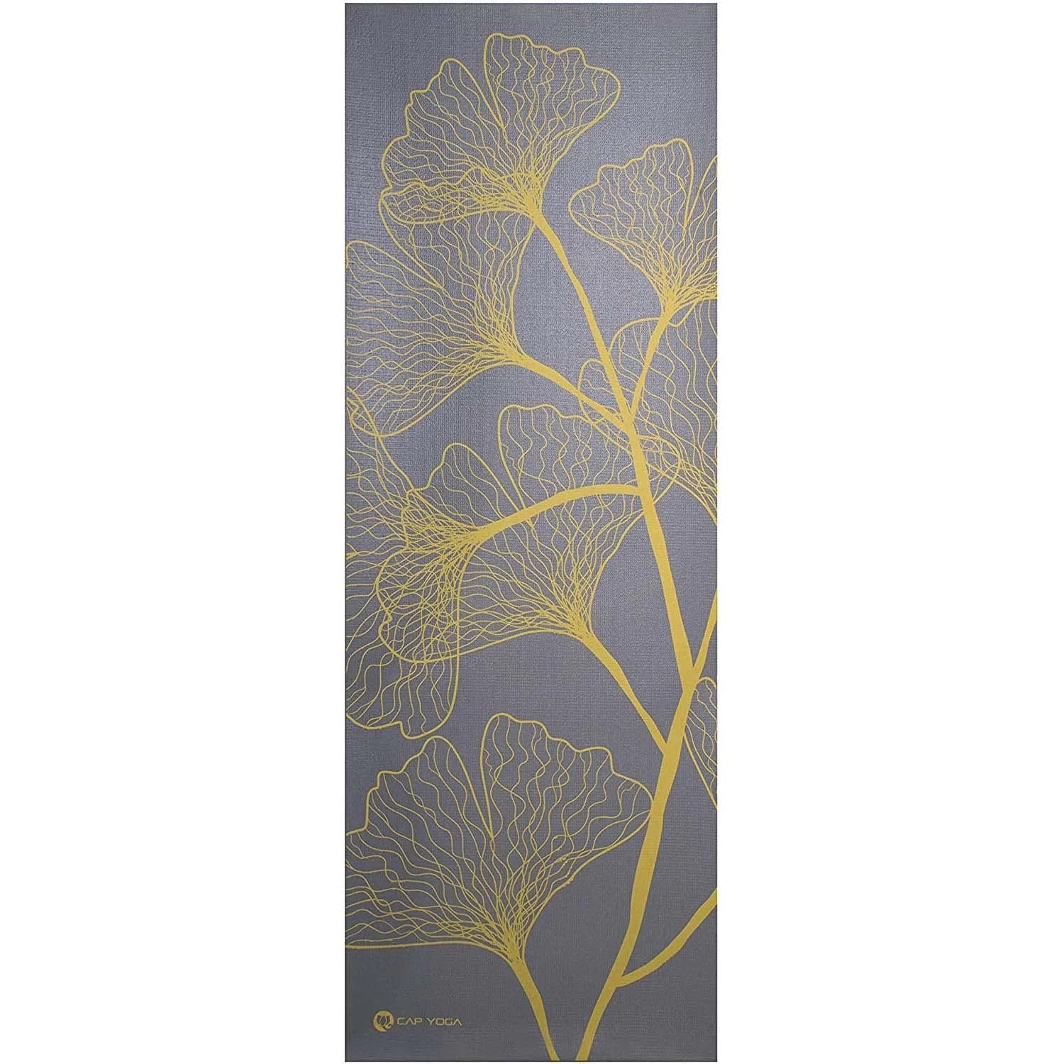 CAP Barbell Yoga Mat with Carrying Strap Yellow/Gray
