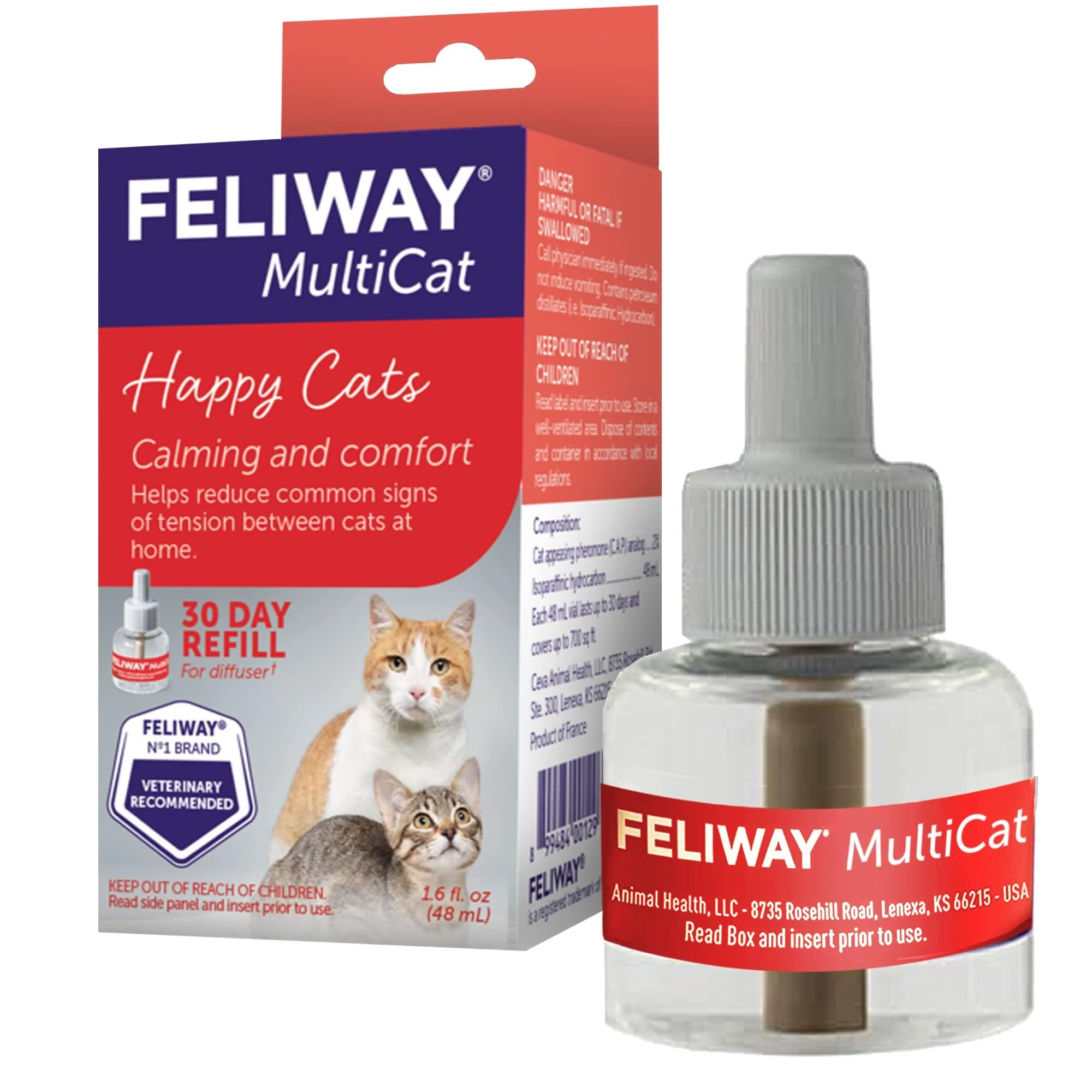 FELIWAY MultiCat Calming Diffuser Refill 1 Pack