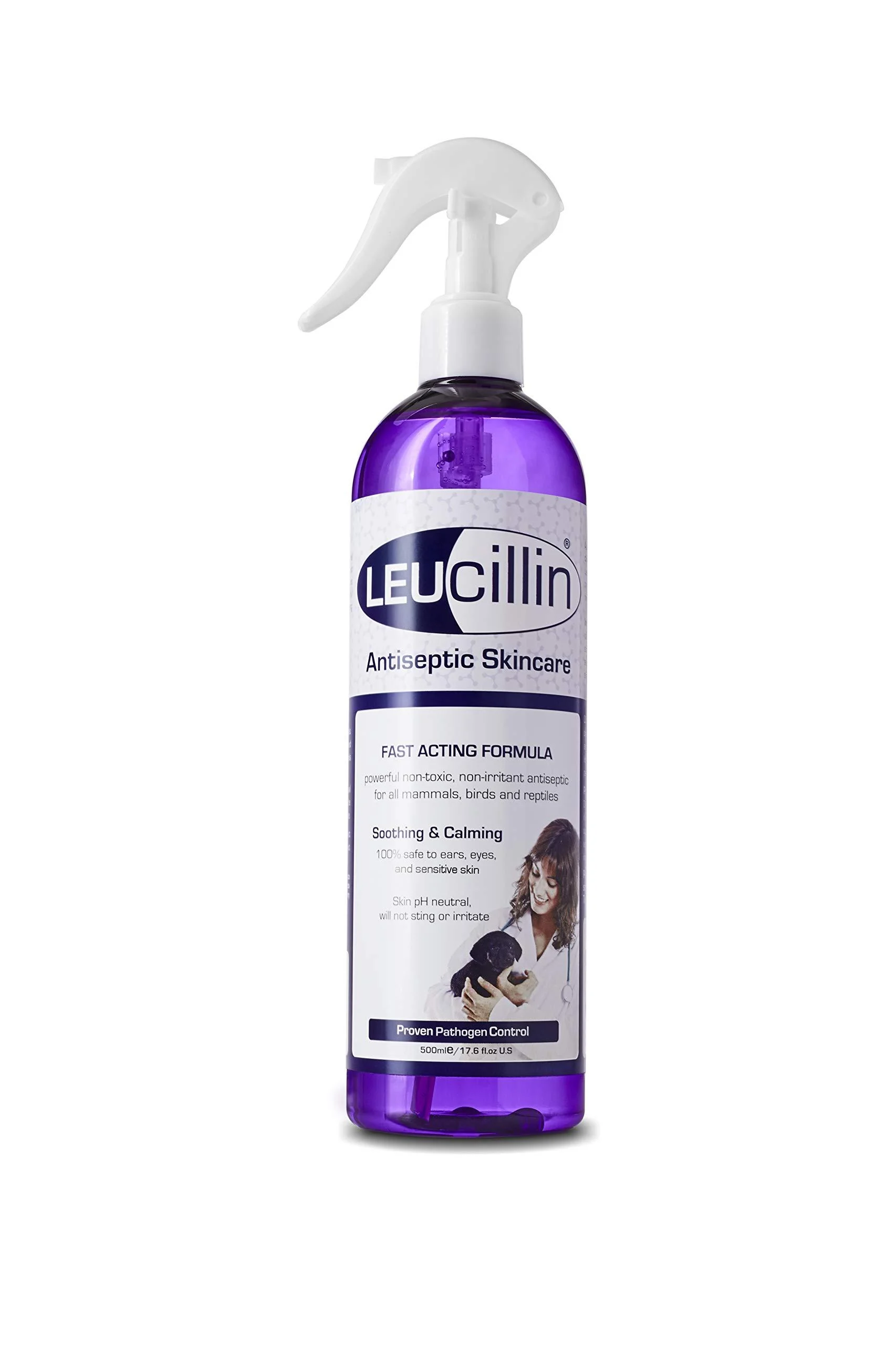 Leucillen 500ml. Hypochlorous First Aid Spray. Horse or Pet Use - Leucillin