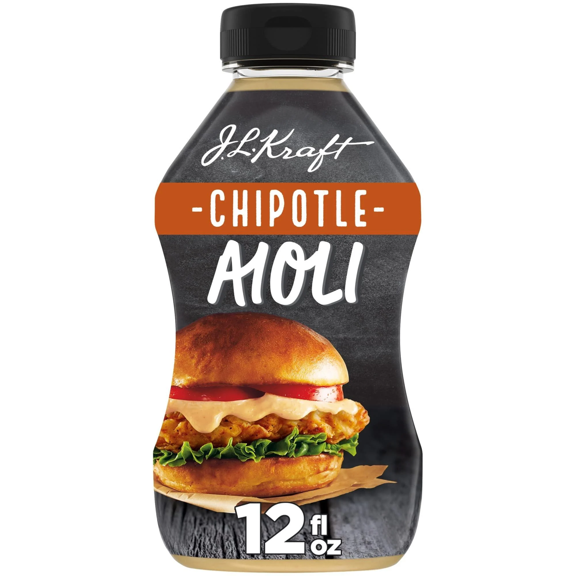 J.L. Kraft Chipotle Aioli Dip & Spread, 12 fl oz Bottle Chiplote - Kraft Aioli