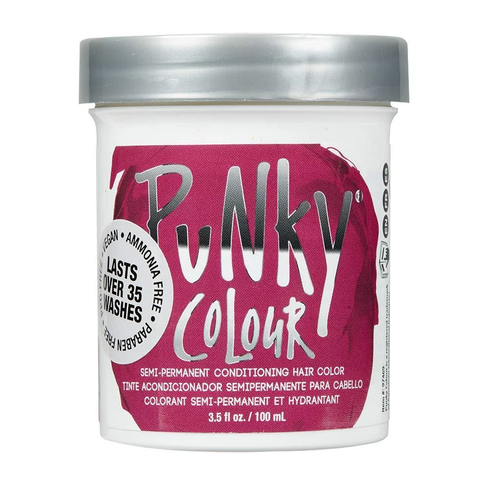 Punky Rose Red Semi Permanent Conditioning Hair Color Non-Damaging Hair Dye Vegan PPD and Paraben Free Transforms to Vibrant Hair Color Easy To Use and Apply Hair Tint lasts up to 35 washes 3.5oz Rose Red 3.5 Fl O...