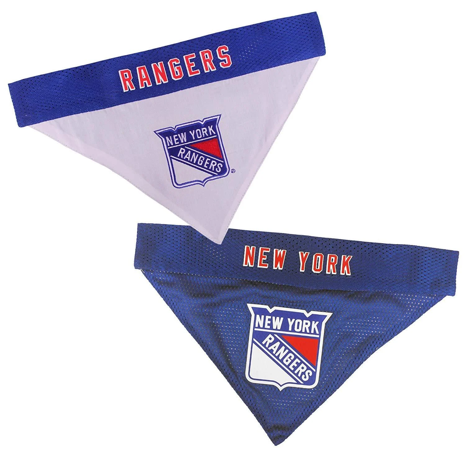 NHL NEW YORK RANGERS BANDANA for DOGS & CATS, Large/X-Large. - Cute & Stylish Bandana! The Perfect HOCKEY FAN Scarf Bandana, great for Birthdays or any Party! Large/XL Bandana New York Rangers