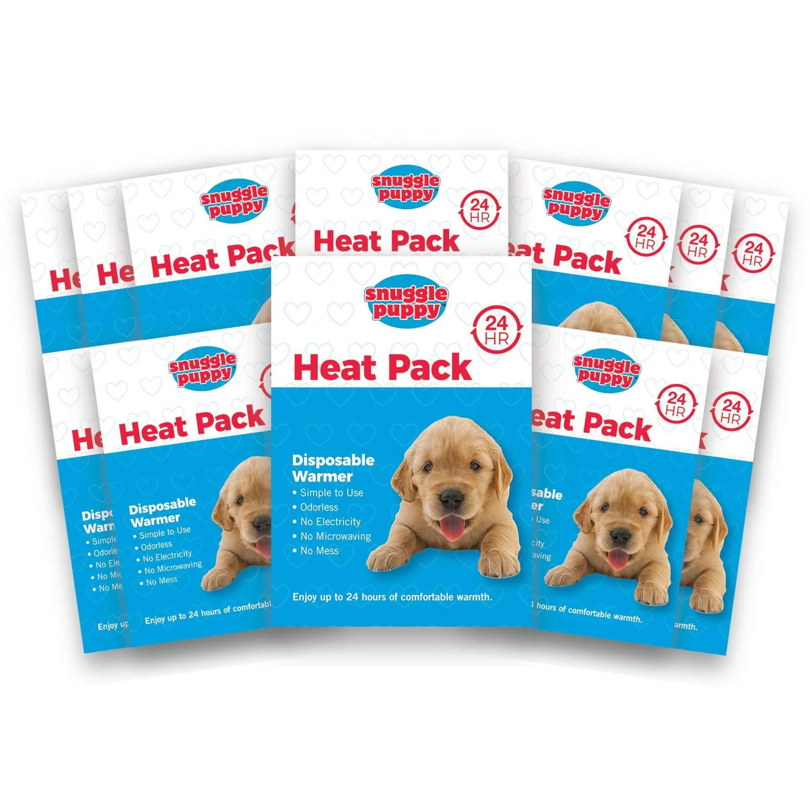 Snuggle Puppy Replacement Heat Packs for Pets - 12-Pack of Heat Packs