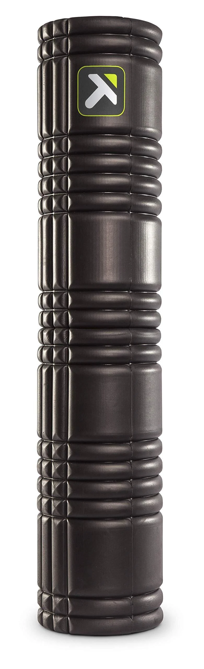 GRID Patented Multi-Density Foam Massage Roller (Back, Body, Legs) for Exercise, Deep Tissue and Muscle Recovery - Relieves Muscle Pain & Tightness, Improves Mobility & Circulation (26") Black