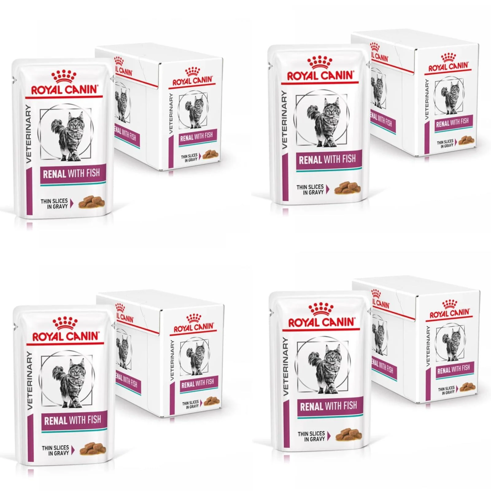 Royal Canin Diet Renal Tuna48 Cat Food 85 g Tuna 4.08 kg (Pack of 1)