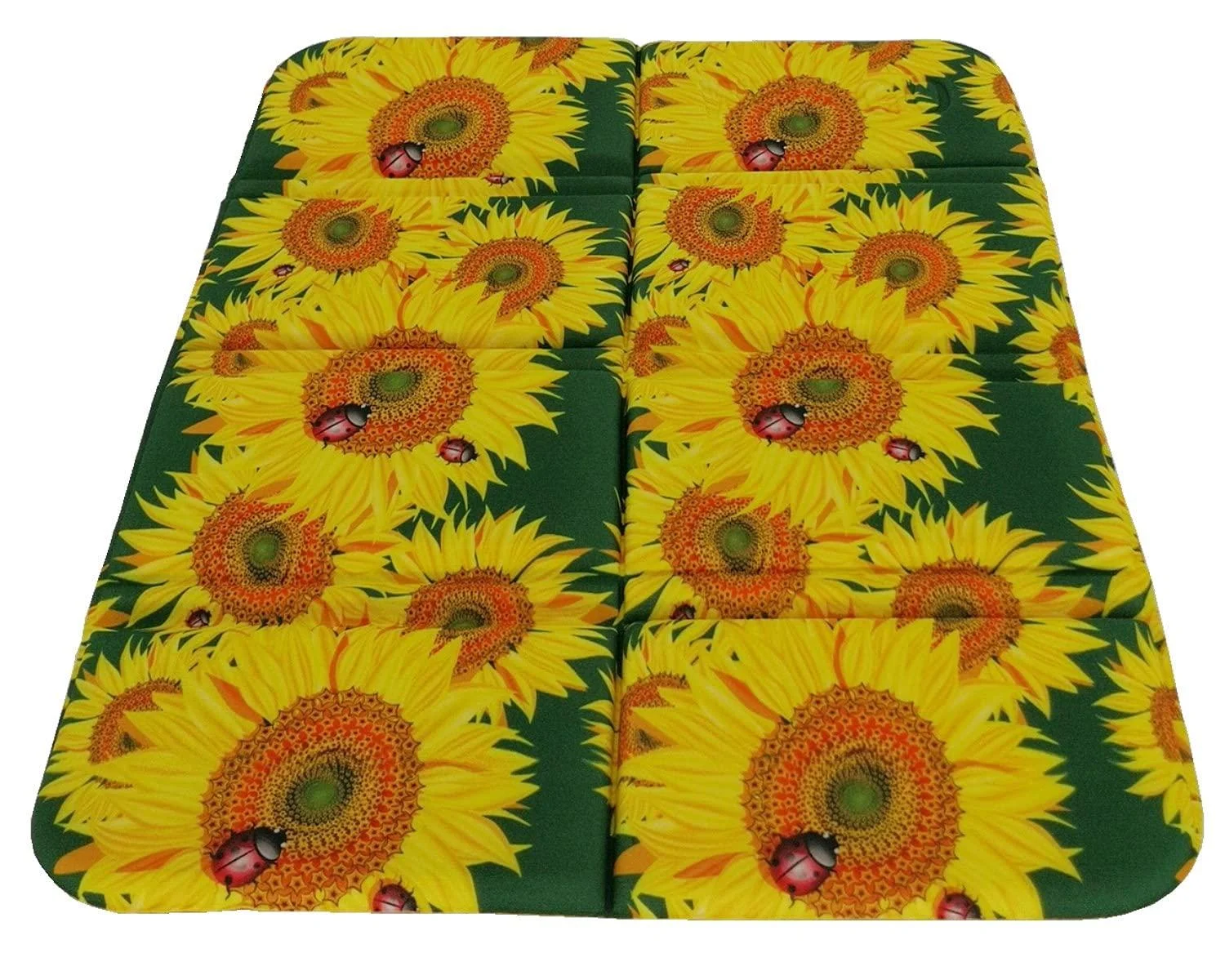 1pcs Waterproof Foldable Folding Foam Mat Chair Cushion Seat Pads (Blue, Green, Red, Orange, Purple.) (Yellow-1)