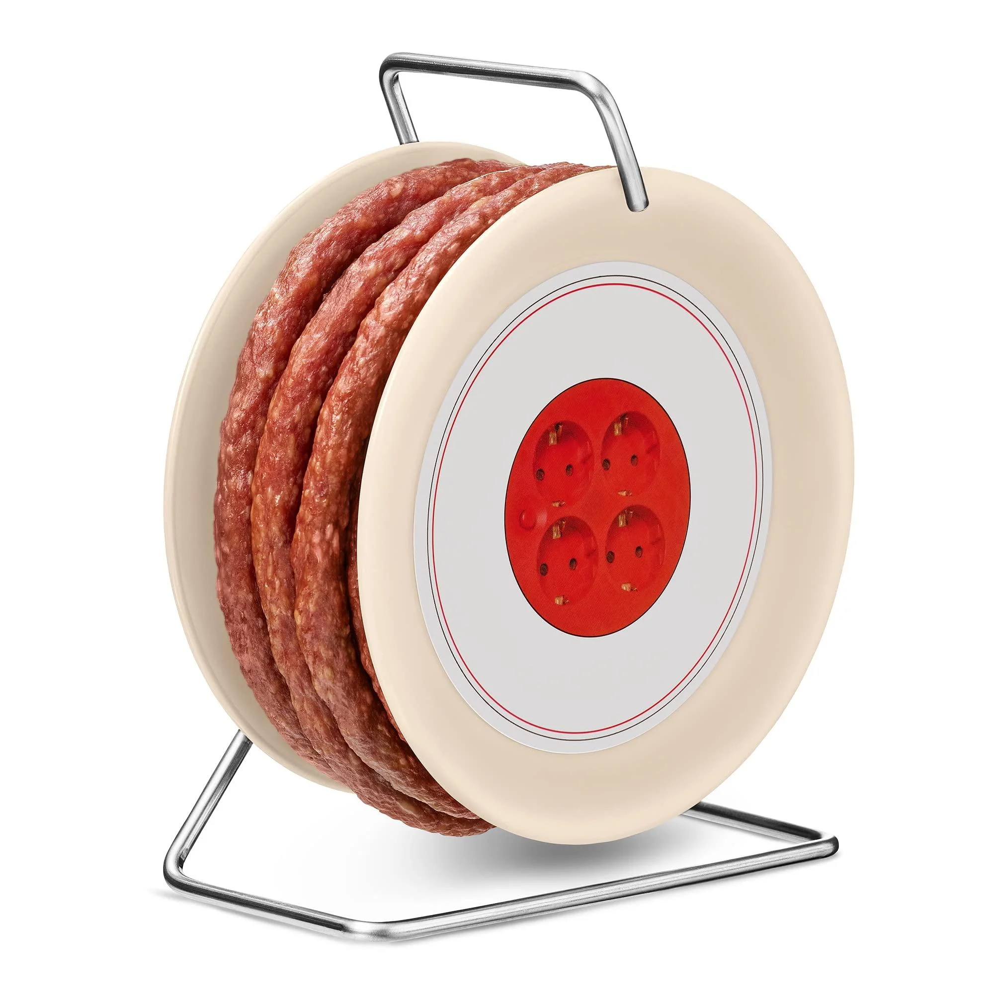 WURSTBARON Sausage Drum 3.5 m of Delicious Krakow Style Sausages High Quality and Smoky Taste Fun Gift - Pikanten
