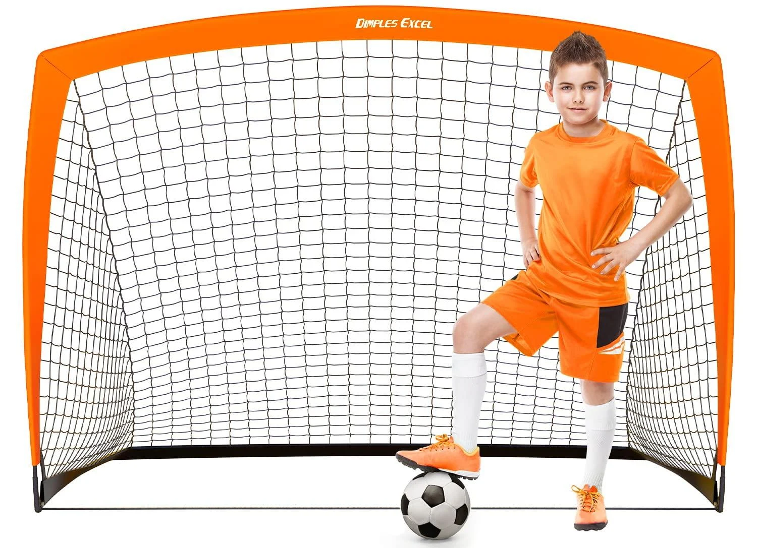 Dimples Excel Soccer Goal Soccer Net for Kids Backyard 1 Pack 5' x 3'6"