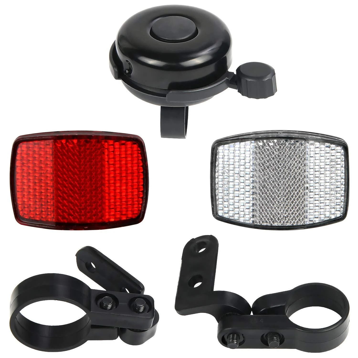 SANNIX Bicycle Reflectors Front and Rear Kit Bike Handlebar Bell Bicycle Accessories
