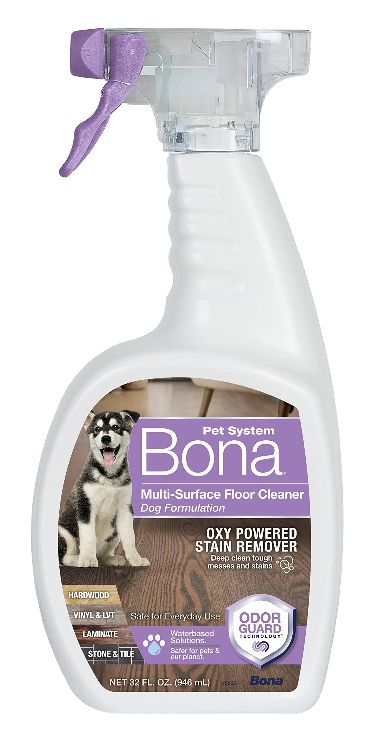 Bona Pet System Multi-Surface Floor Cleaner Spray, Dog Formulation, 32 Fl Oz Original
