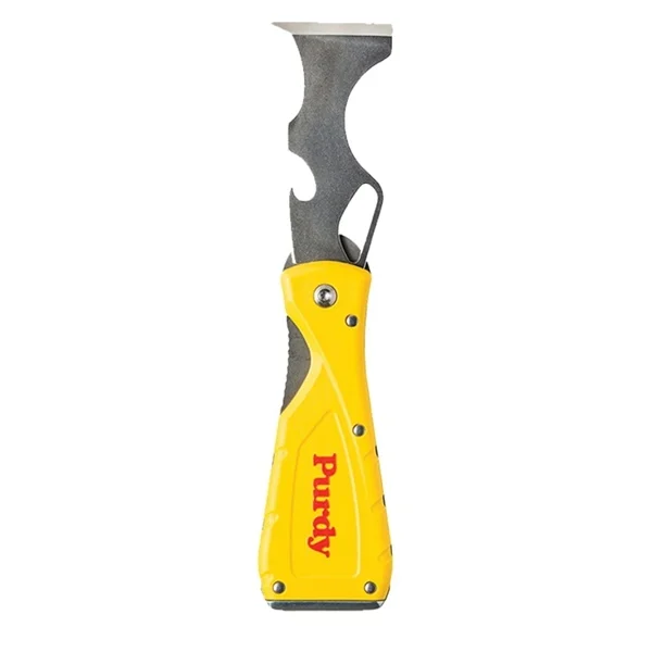 140900600 Folding Multi-Tool, Rubber/Stainless Steel, Yellow