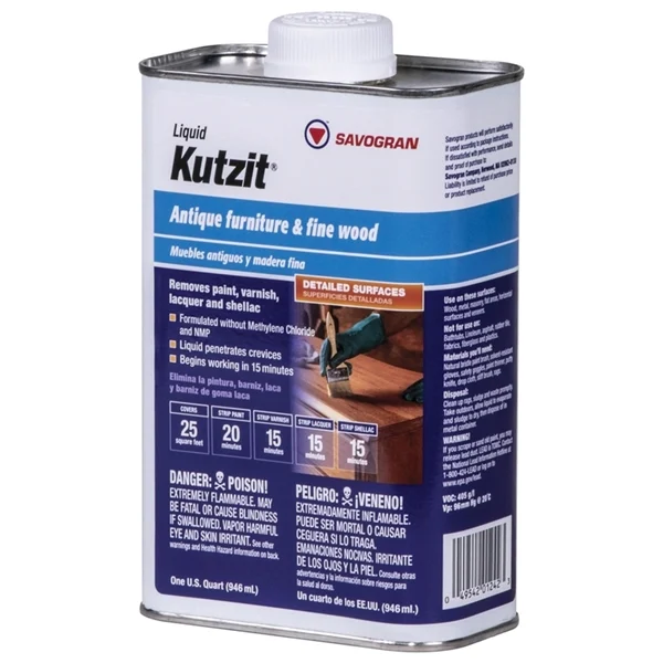 01242 Paint/Varnish Remover, Liquid, 1 qt, - Savogran