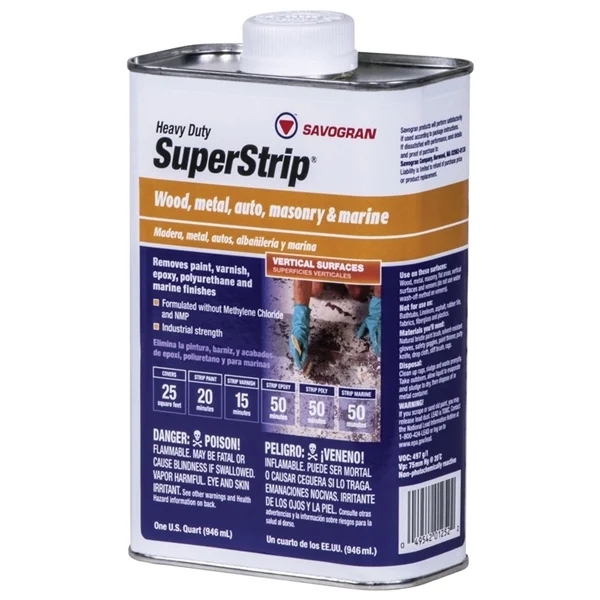 01252 Paint/Varnish Remover, Liquid, 1 qt, - Savogran