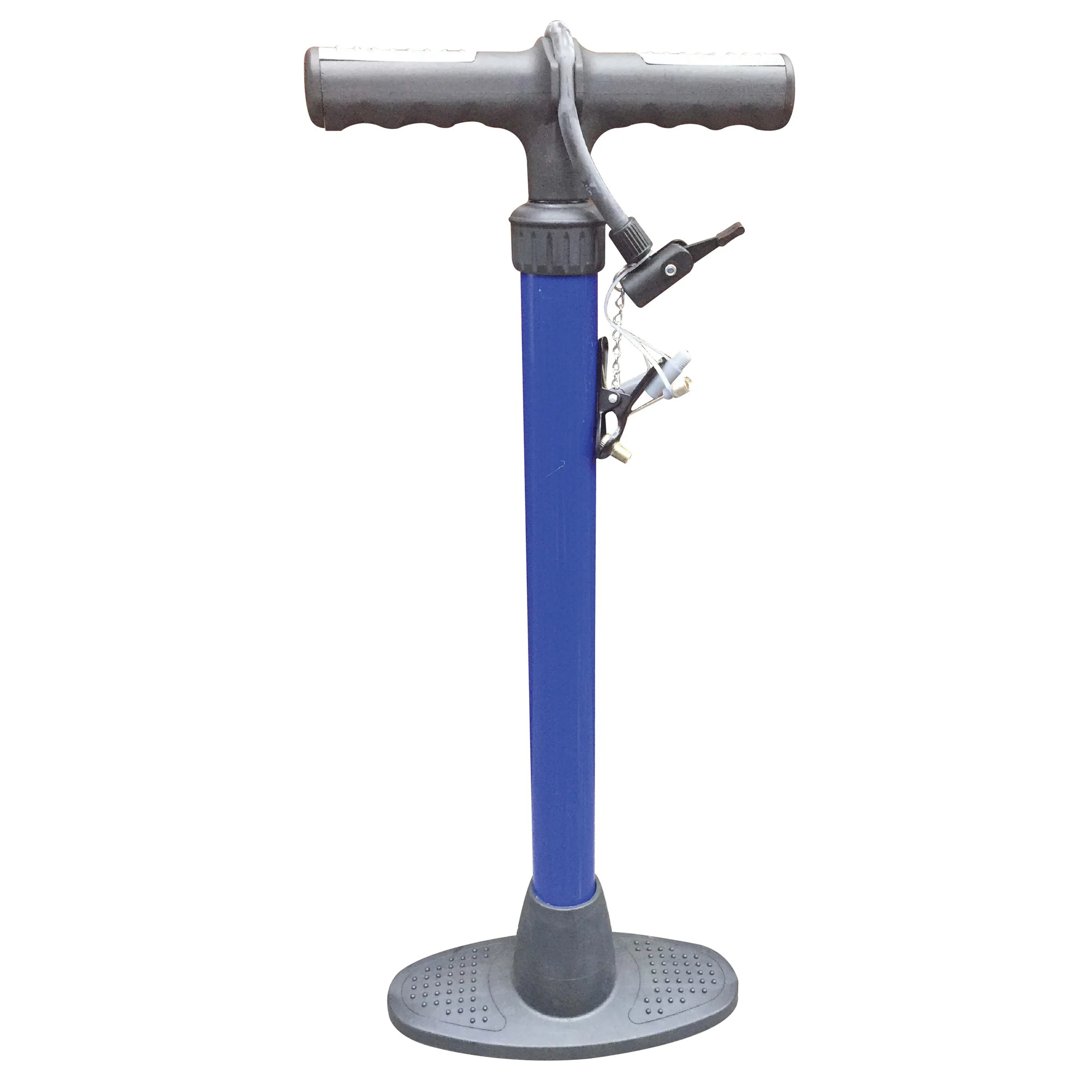 JL-HP013L Bicycle Hand Air Pump, 8-7/8 W x 21-1/2 H in, 120 psi Max Pressure, A18 Valve Valve, Plastic, Blue