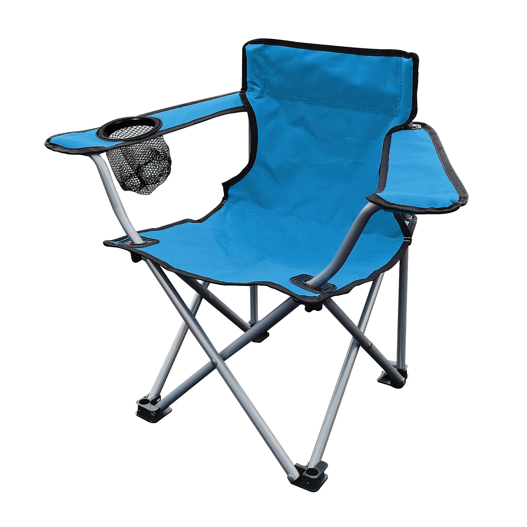 XY-117A1B Chair Kids, 23-1/4 in W, 13 in D, 19 in H, Steel Frame, Silver Gray Frame, Blue