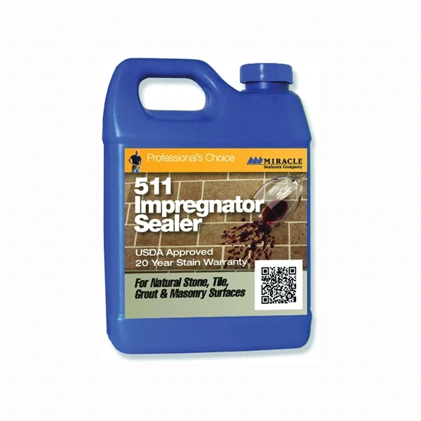 511-QT-6/1 Tile and Grout Sealer, Transparent, Liquid, Colorless, 1 qt, Can