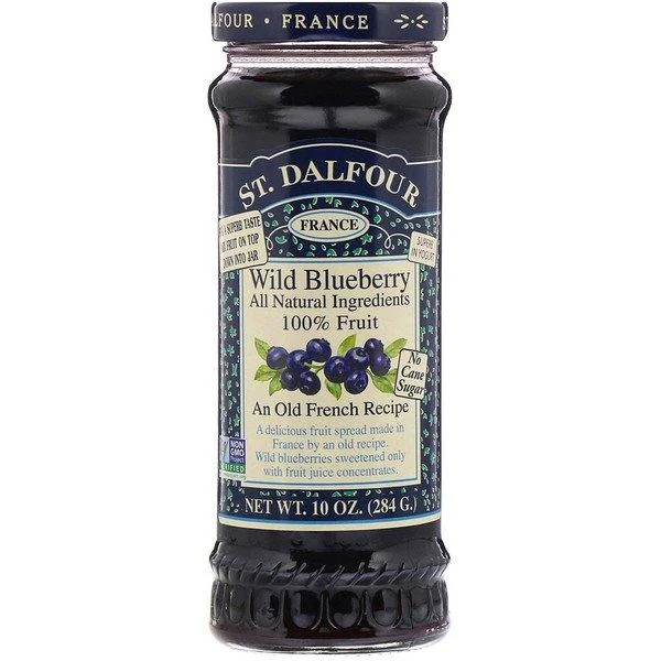 St. Dalfour Wild Blueberry Deluxe Wild Blueberry Spread 10 oz (284 g)