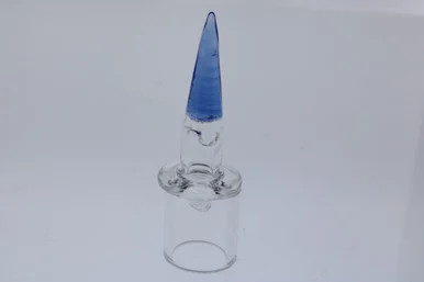 Monkey Boy Art - Light Blue Bullet Tip Airflow Carb Cap (American Glass)