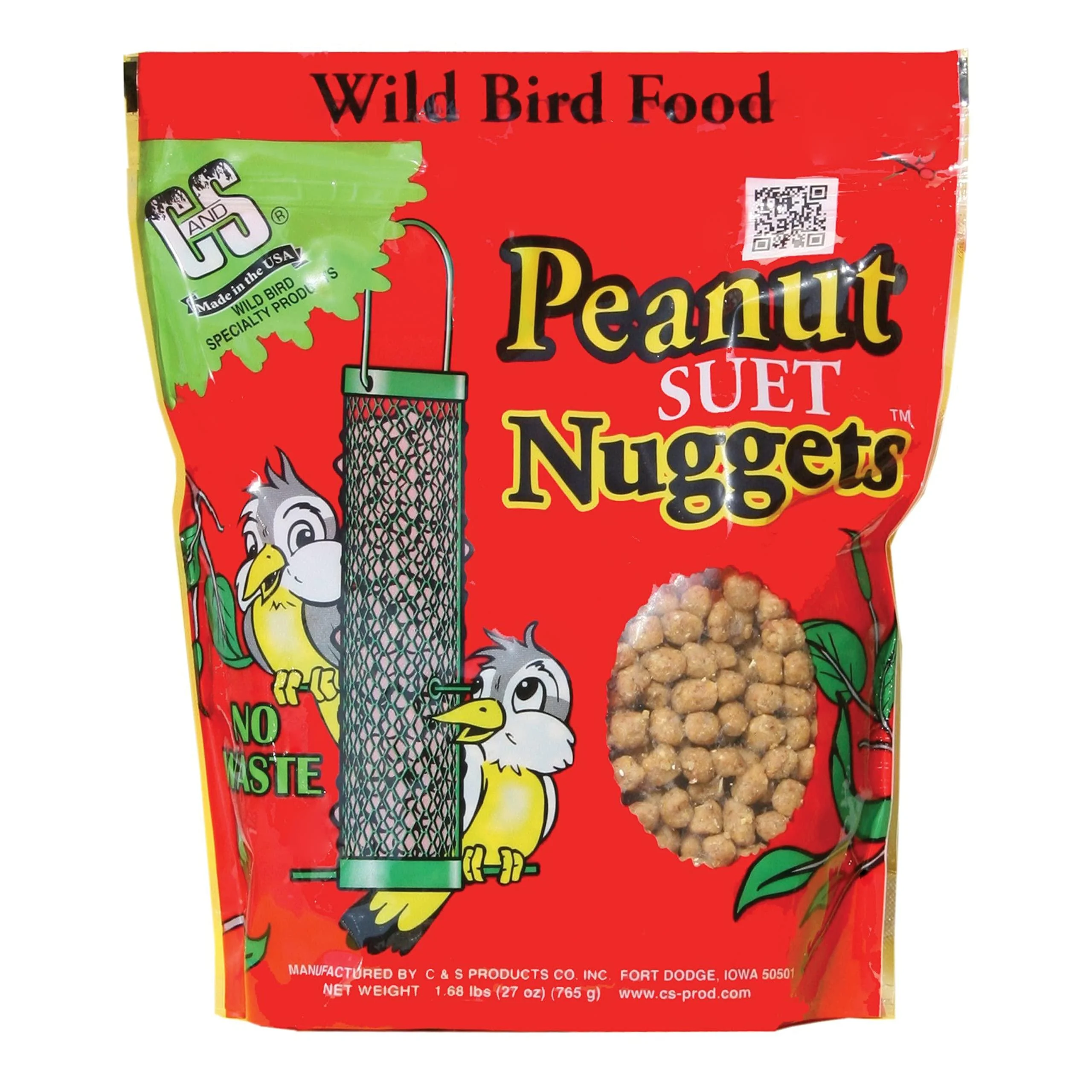 C&S Wild Bird Food Nuggets 27 Ounces, 6 Pack Peanut