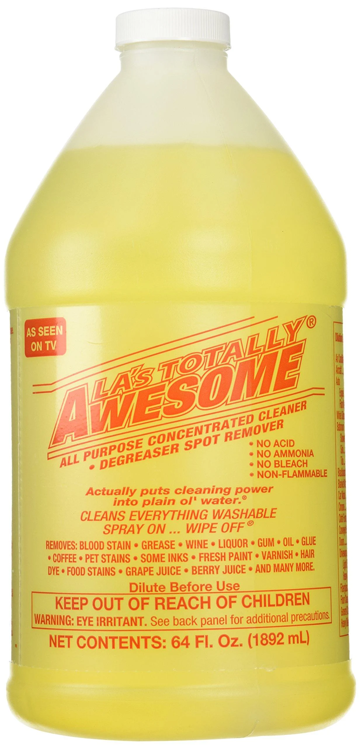 La's Totally Awesome All Purpose Cleaner 64 oz Mega Cleaner - Yellow 1