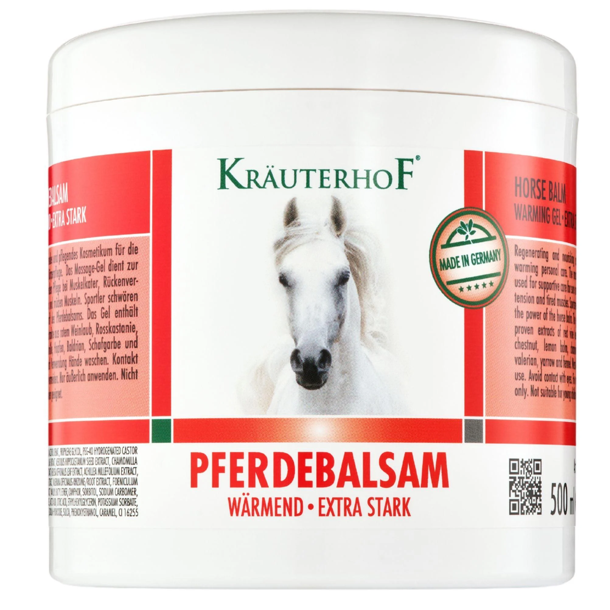 KRETERHOF horse light warming & extra strong-warming massage rule for tired muscles & joints with heat effect for care for sore muscles back tension & joint complaints