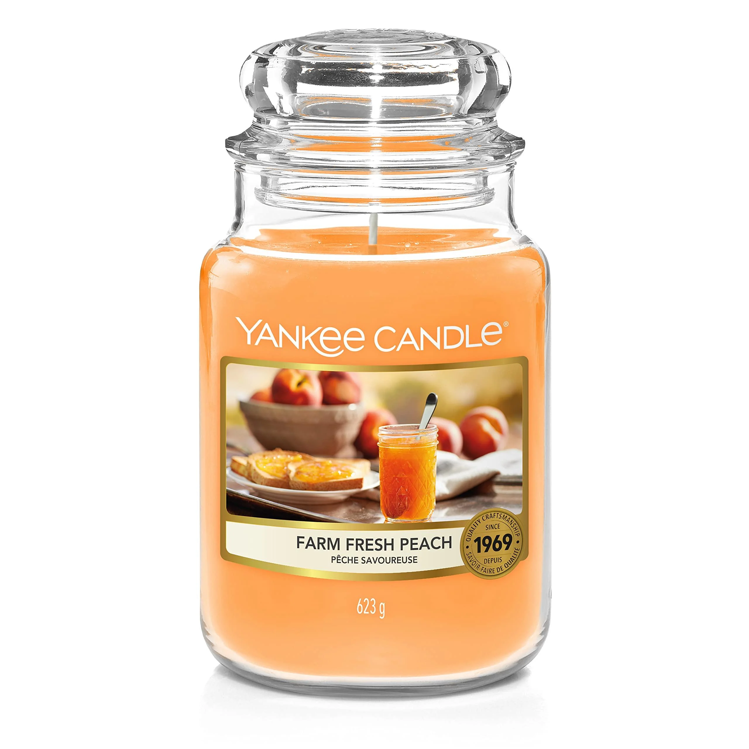 Yankee Candle Candle Farm Fresh Peach Large Fresh Peach Large Jar Candle