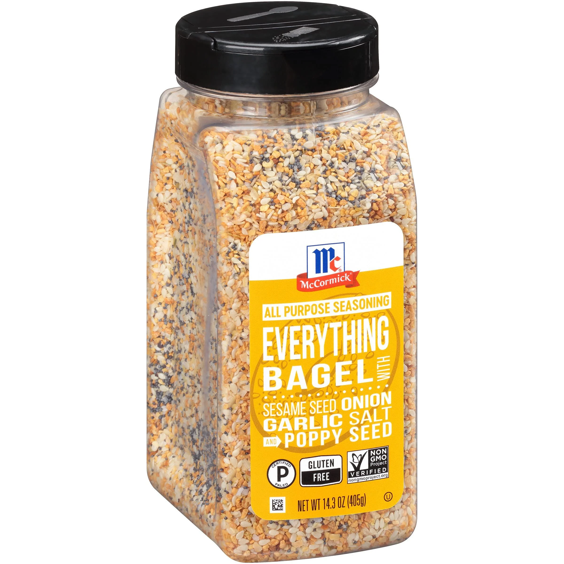 McCormick Everything Bagel All Purpose Seasoning, 14.3 oz 14.3 Ounce (Pack of 1)