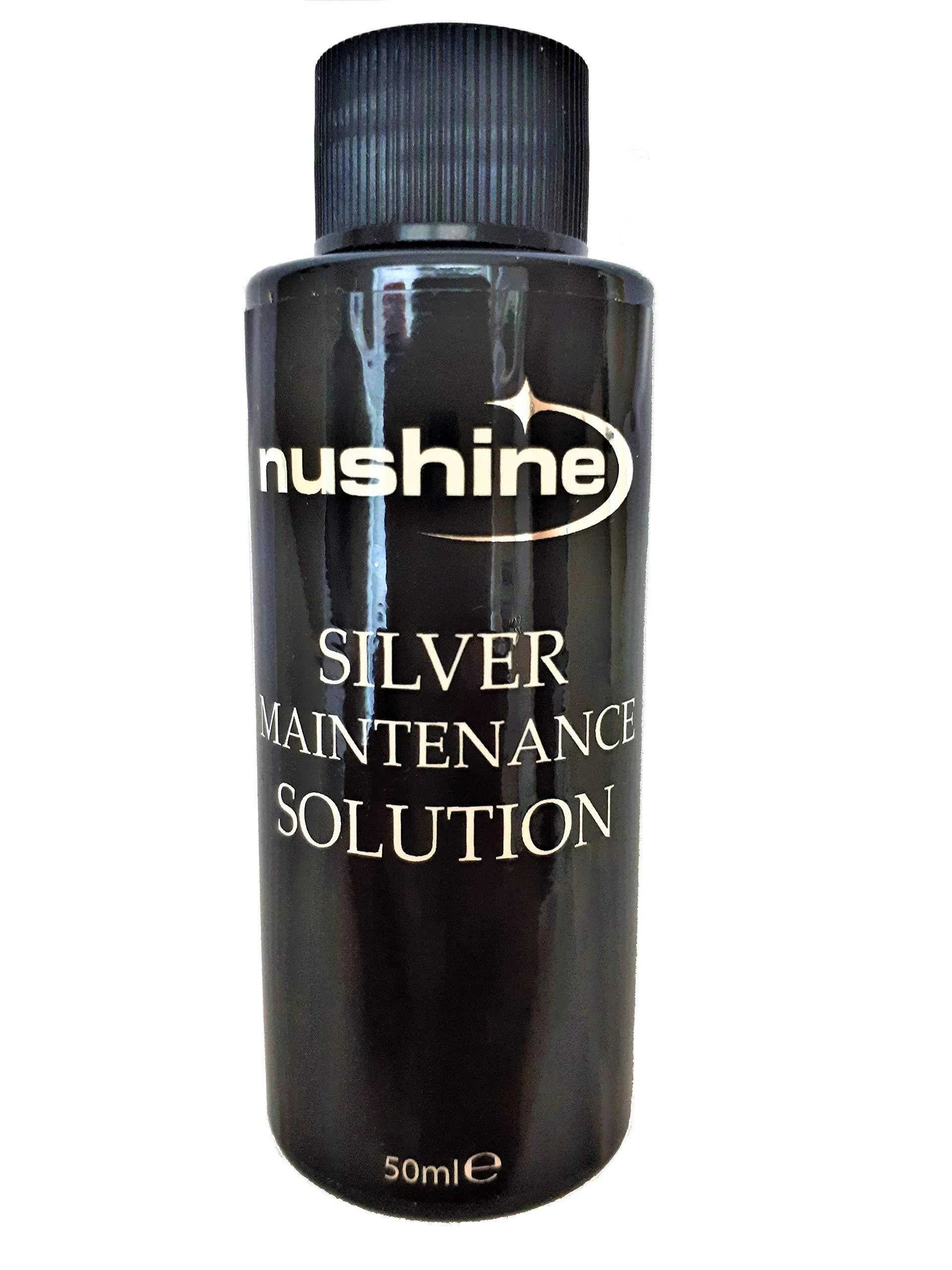Nushine Silver Maintenance Solution 1.7 Oz - contains pure silver (perfect for worn silver)