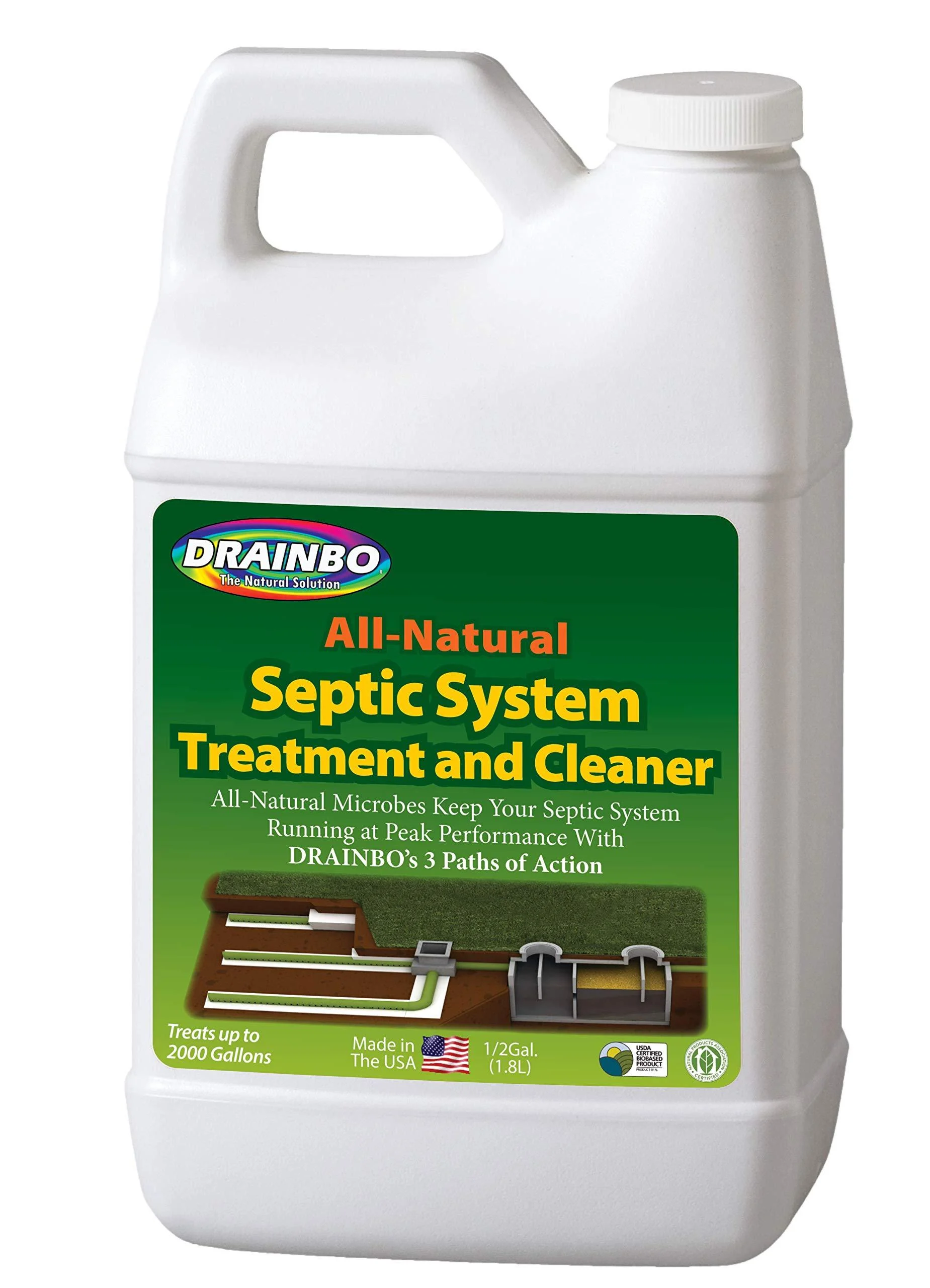 Drainbo Septic Tank Treatment, 1/2-Gallon - 80001