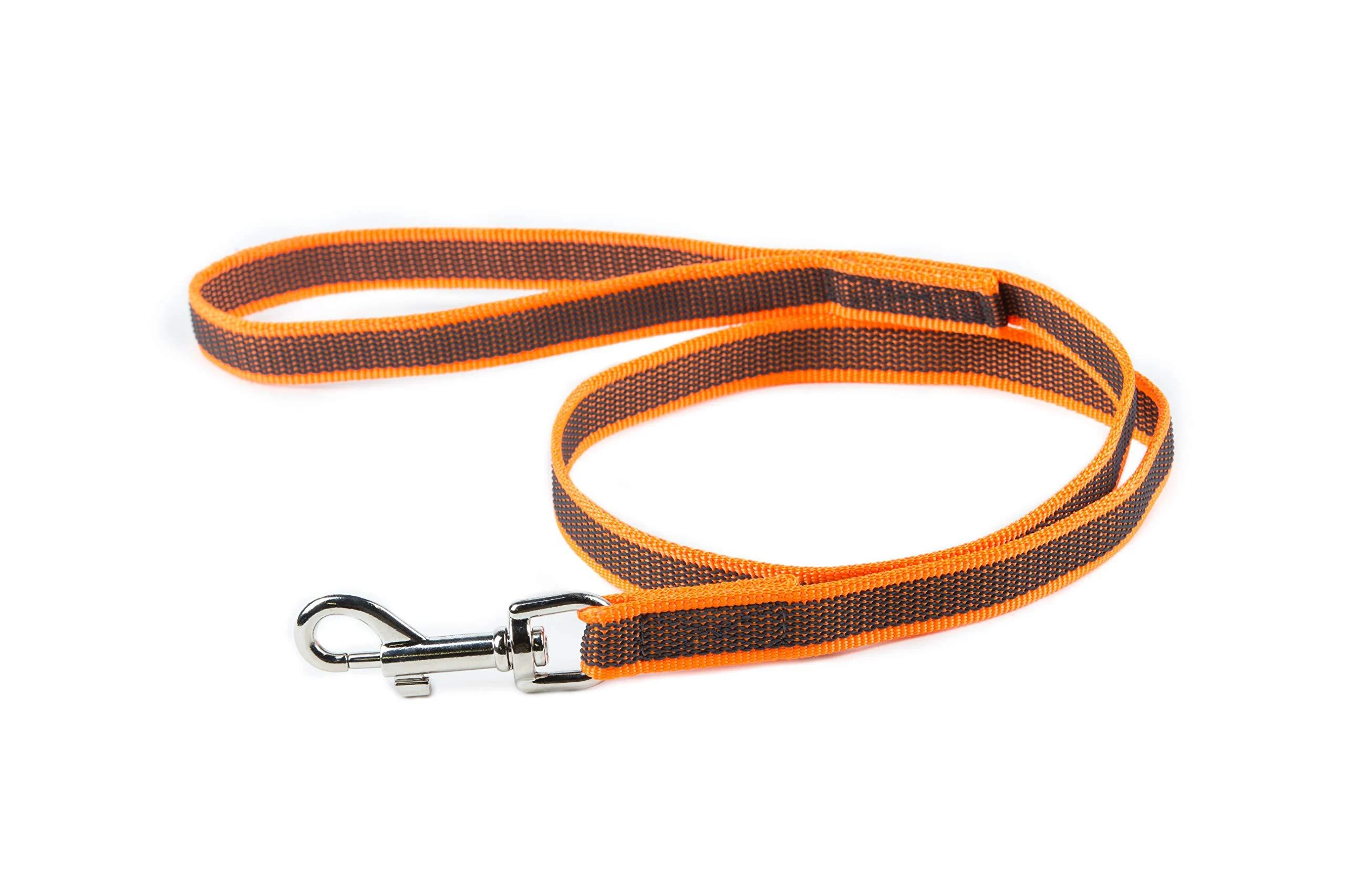 IDC Color & Gray rubberized leash 20 mm x 1 m with loop orange-grey Orange-grey 20 mm x 1 m (with loop)