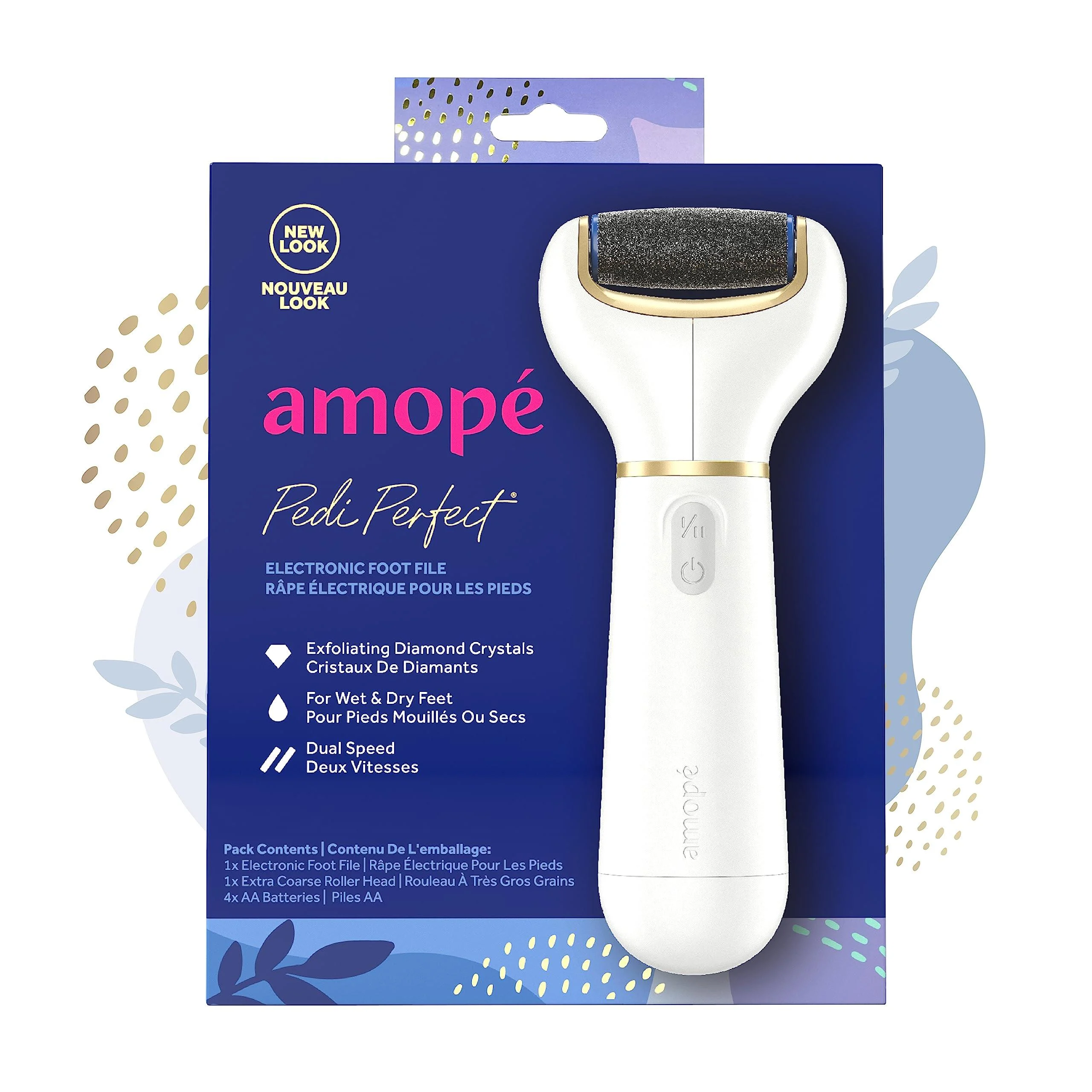 Pedi Perfect Advanced Electronic Foot File color may vary Amope Electronic Foot File