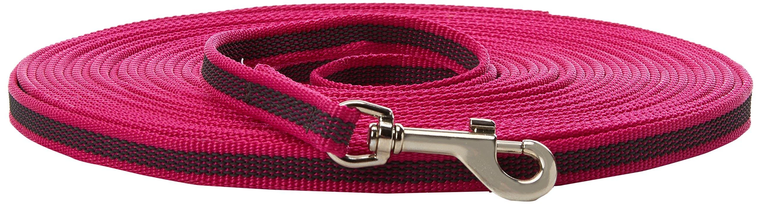 IDC Color & Gray rubberized leash 14 mm x 1 m with loop pink-gray Pink-gray 14 mm x 1 m (with loop)